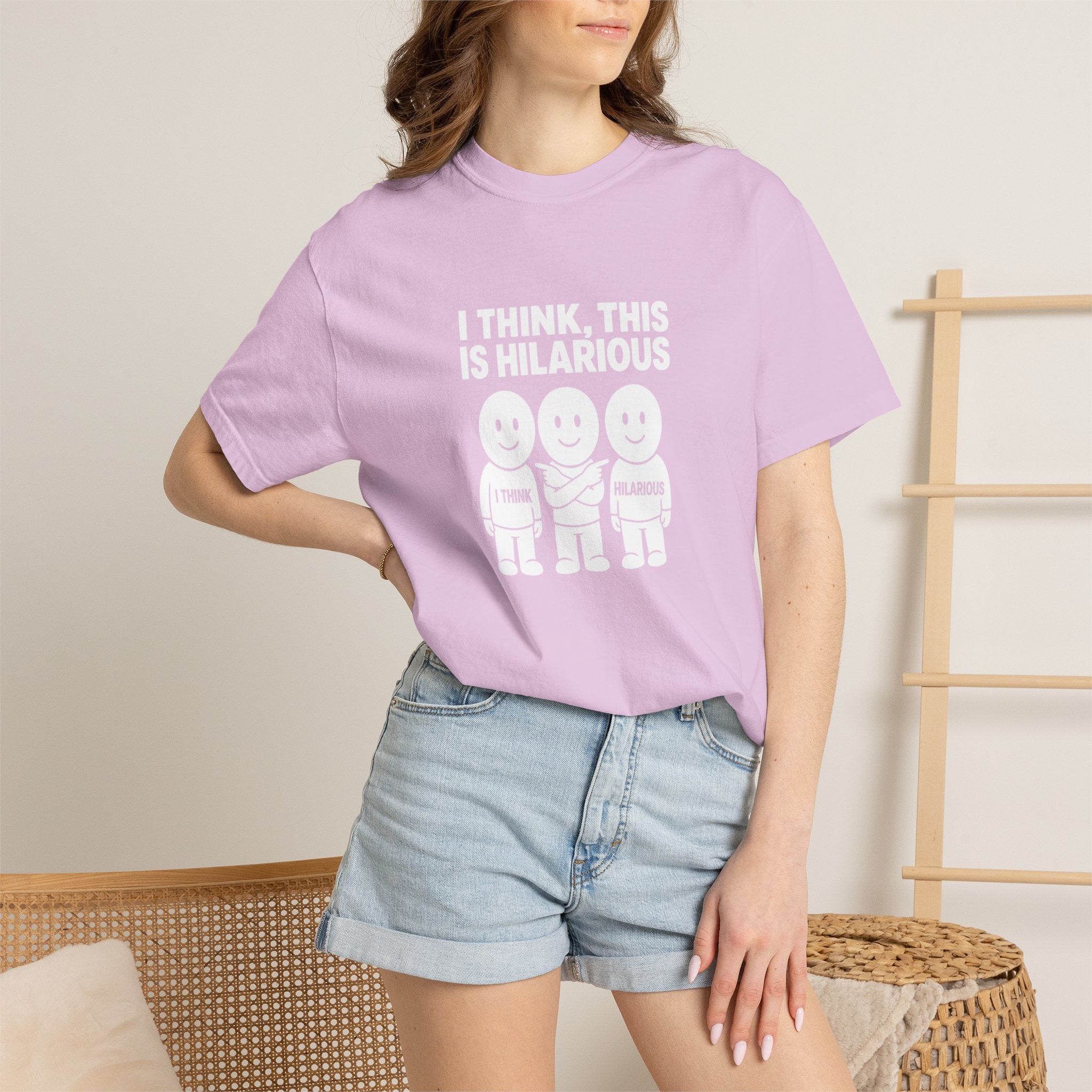 "I Think This Is Hilarious" Funny Stick Figure Tee