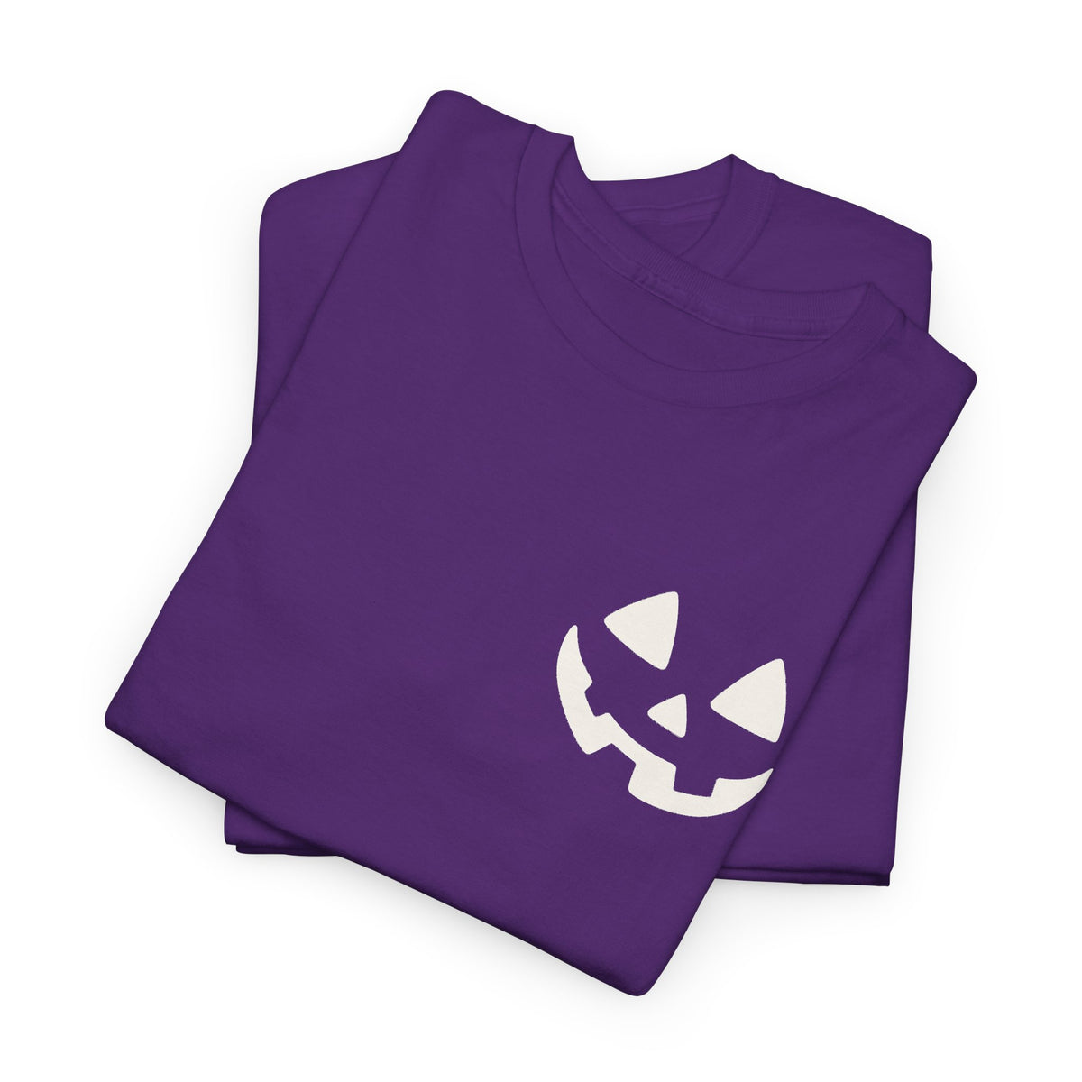 Jack-o'-Lantern Pocket Tee — Halloween Pumpkin Face T-Shirt