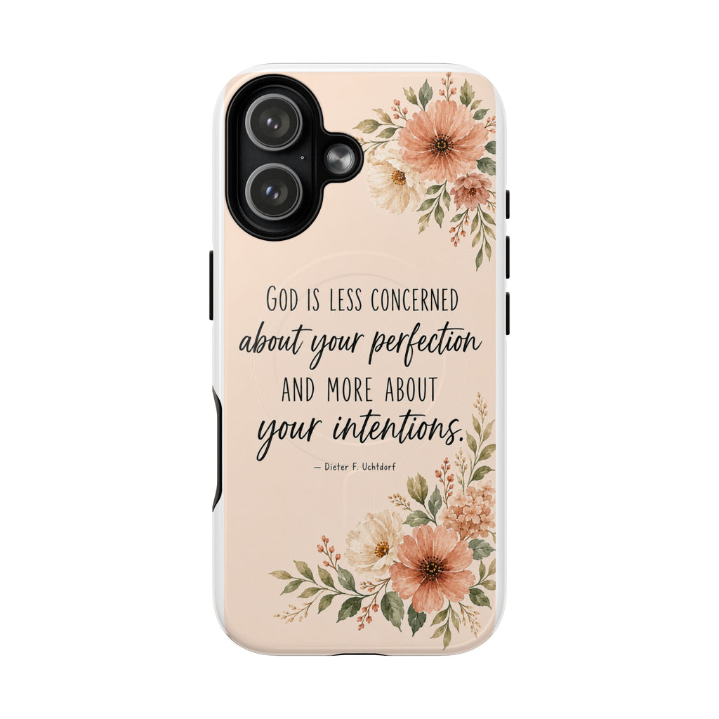 "God is less concerned about your perfection" Tough Magnetic Case