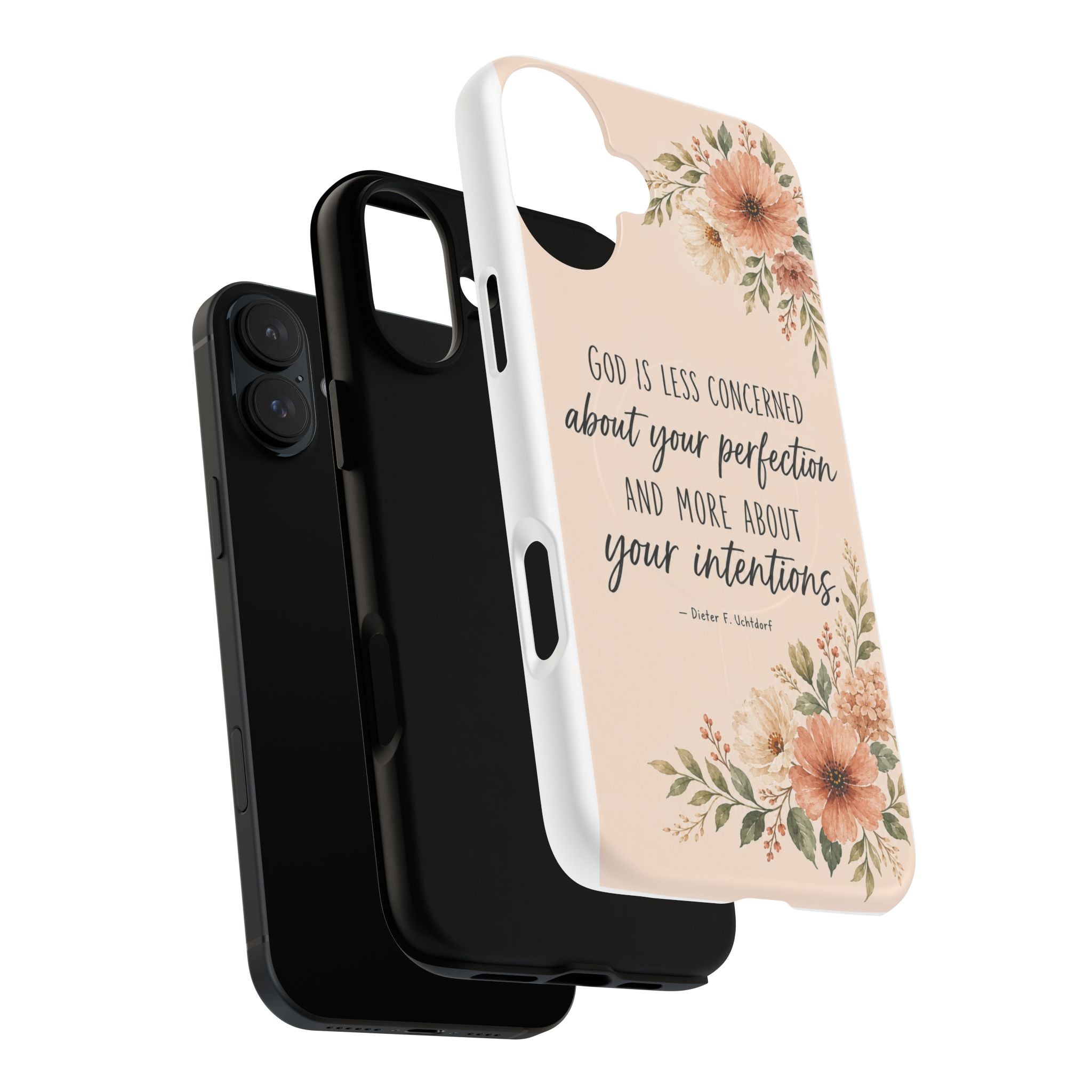 "God is less concerned about your perfection" Tough Magnetic Case