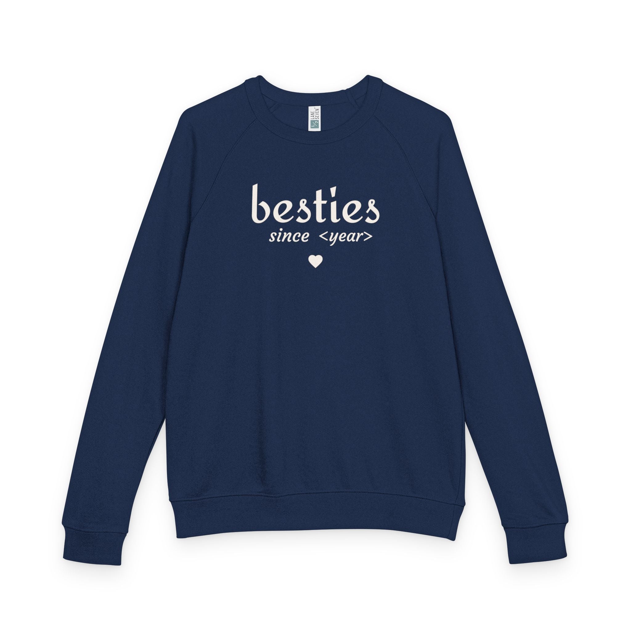 Besties Since <year> Crewneck Sweatshirt — Friendship Gift Pullover
