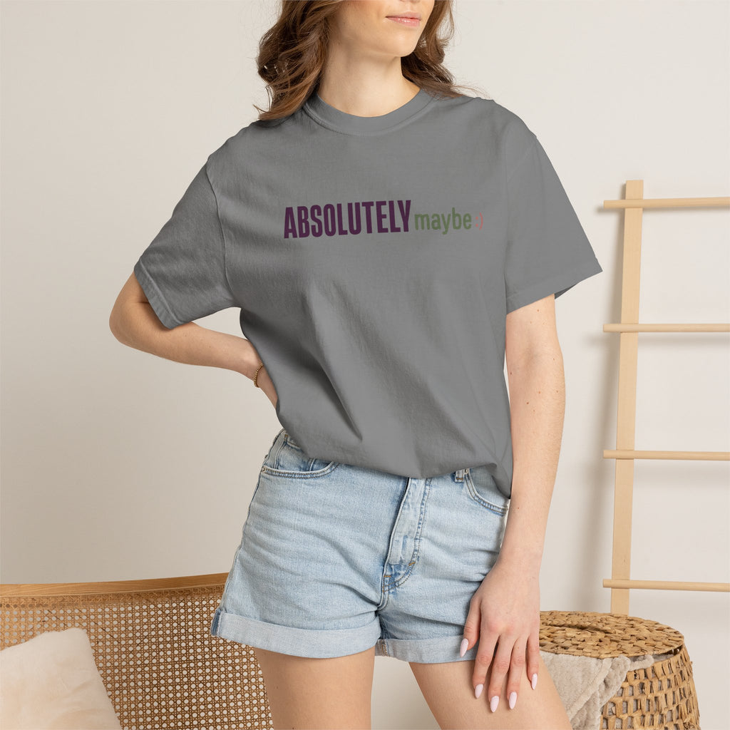 Absolutelymaybe Logo Minimal Graphic Tee