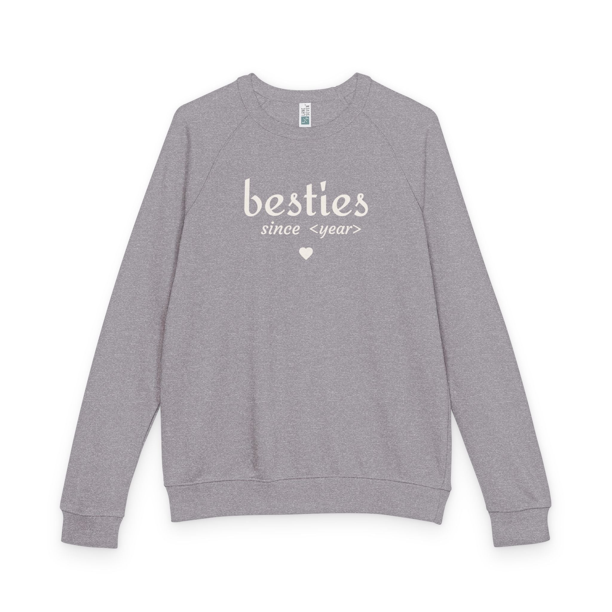 Besties Since <year> Crewneck Sweatshirt — Friendship Gift Pullover