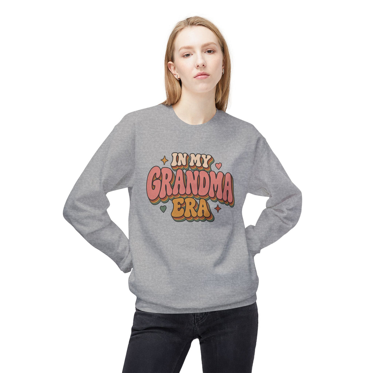 "In My Grandma Era" Cozy Vintage Grandma Crewneck