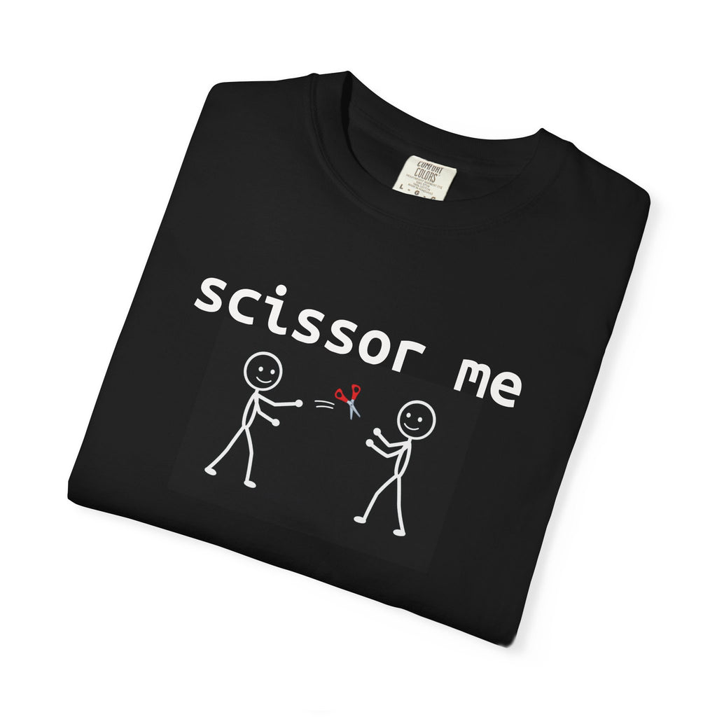Scissor Me T-Shirt — Funny Stick Figure Adult Tee