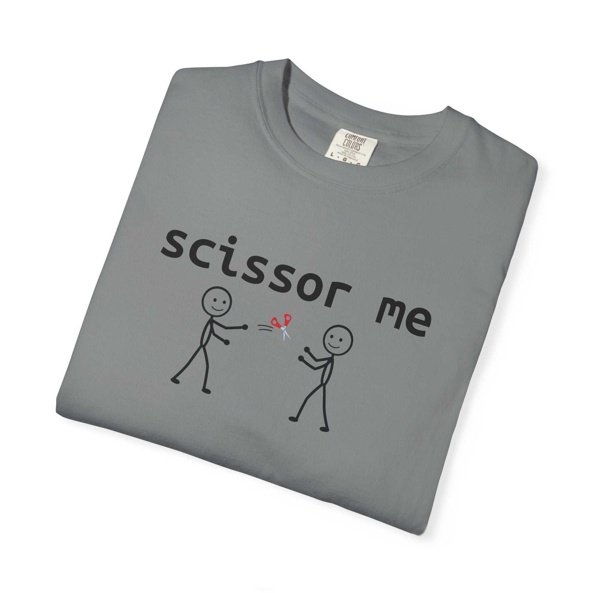 Scissor Me T-Shirt — Funny Stick Figure Adult Tee