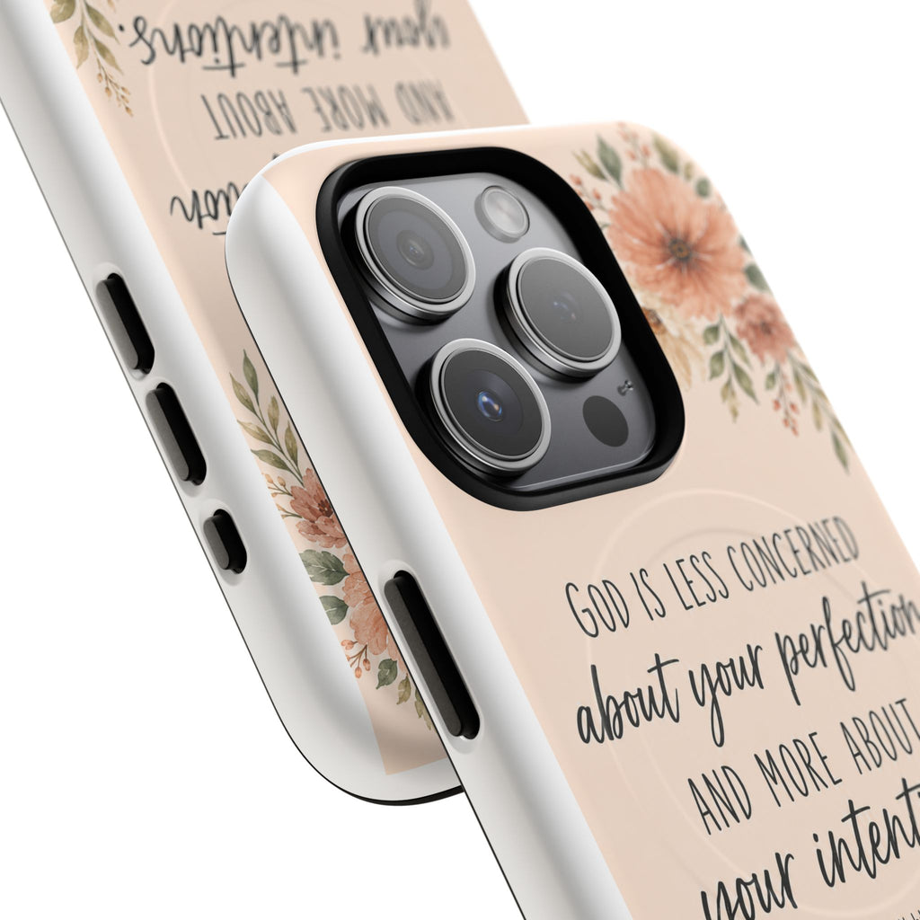 "God is less concerned about your perfection" Tough Magnetic Case