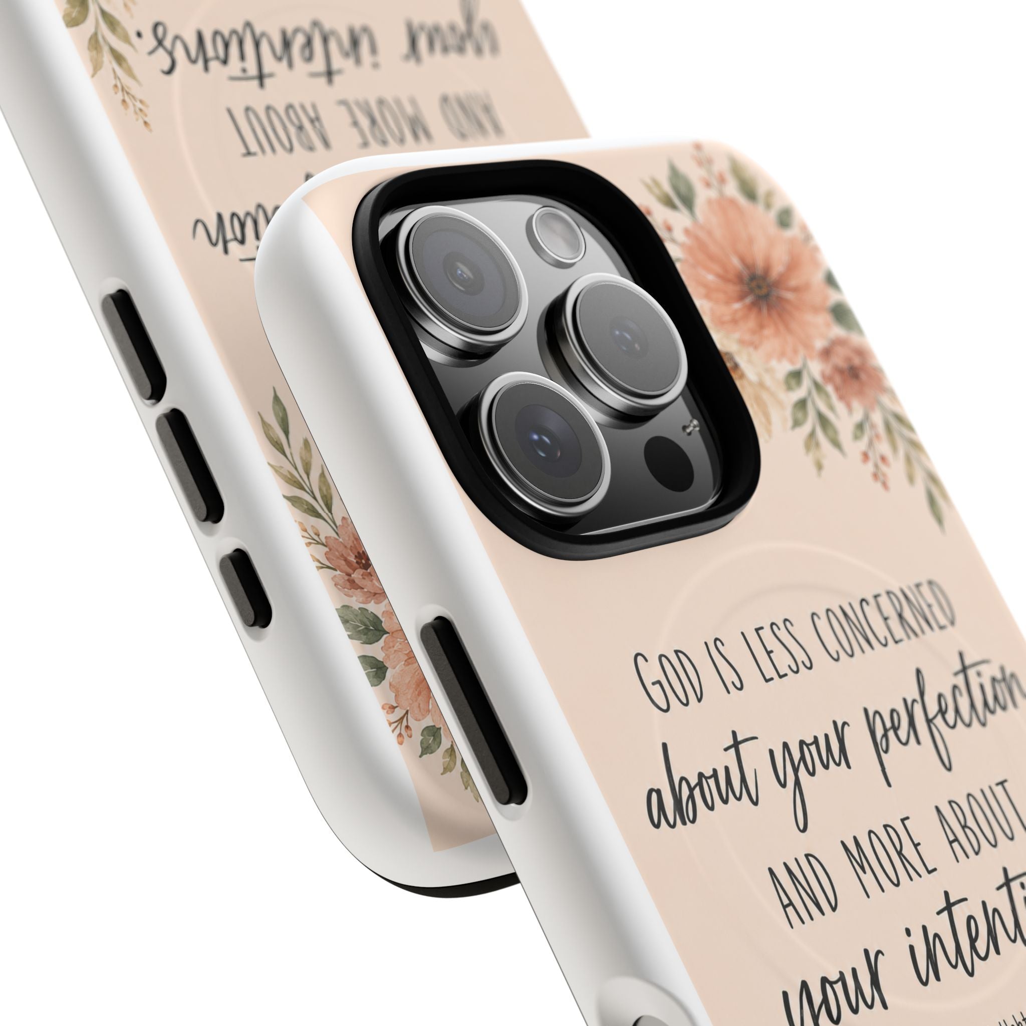 "God is less concerned about your perfection" Tough Magnetic Case