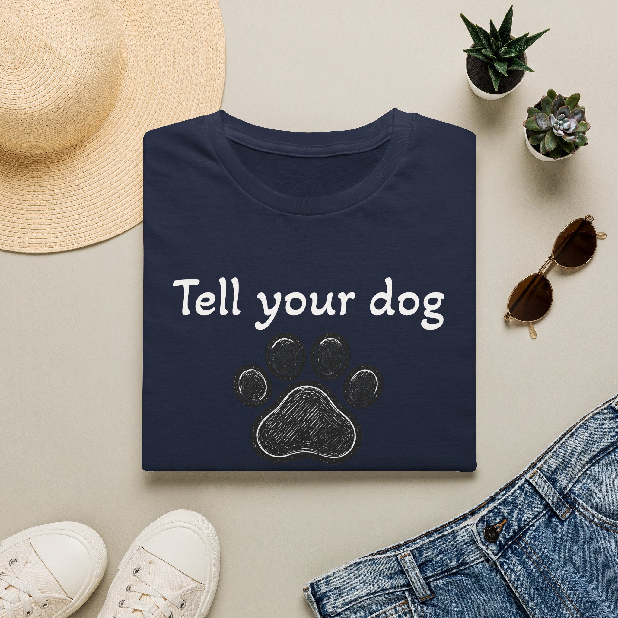 Cute Paw Print Dog Lover Tee