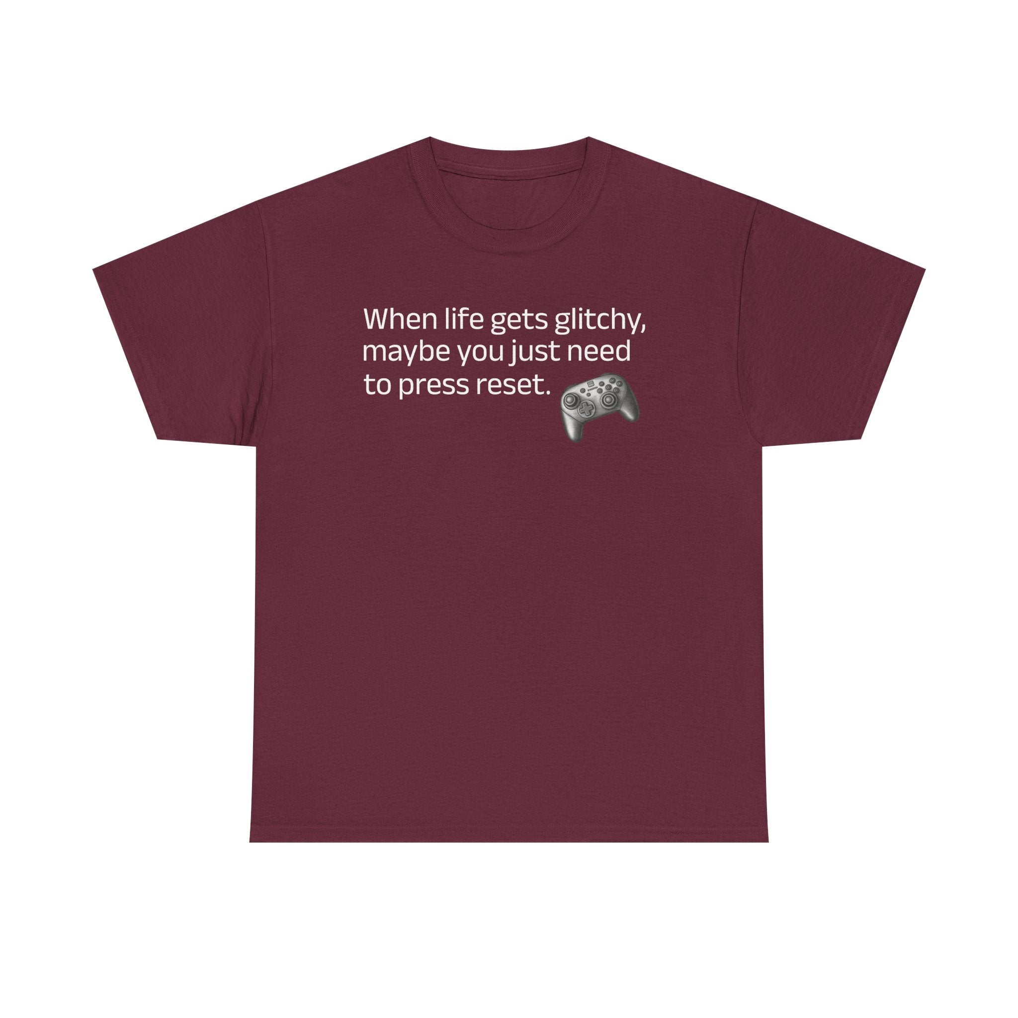 When Life Gets Glitchy Gamer Tee