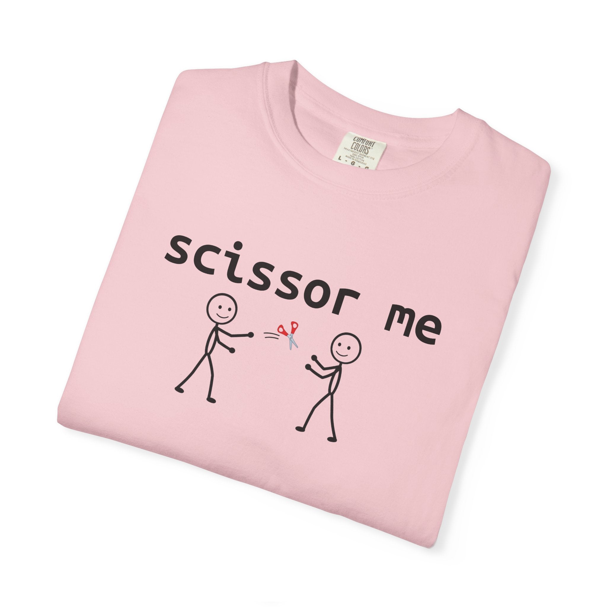 Scissor Me T-Shirt — Funny Stick Figure Adult Tee