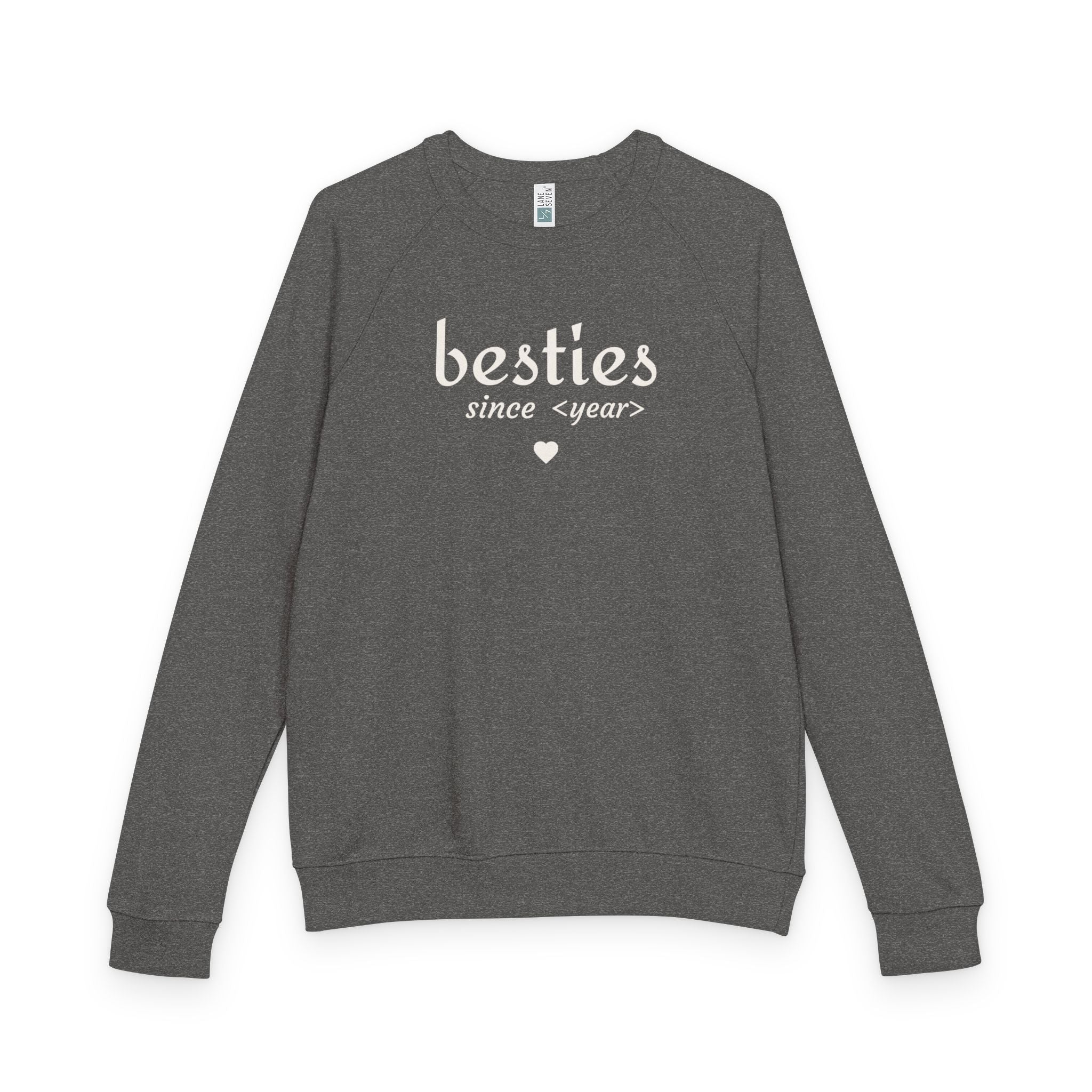 Besties Since <year> Crewneck Sweatshirt — Friendship Gift Pullover