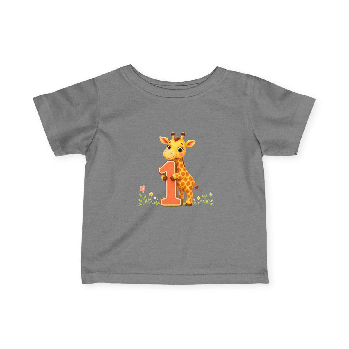 1st Birthday - Baby Giraffe Infant Tee