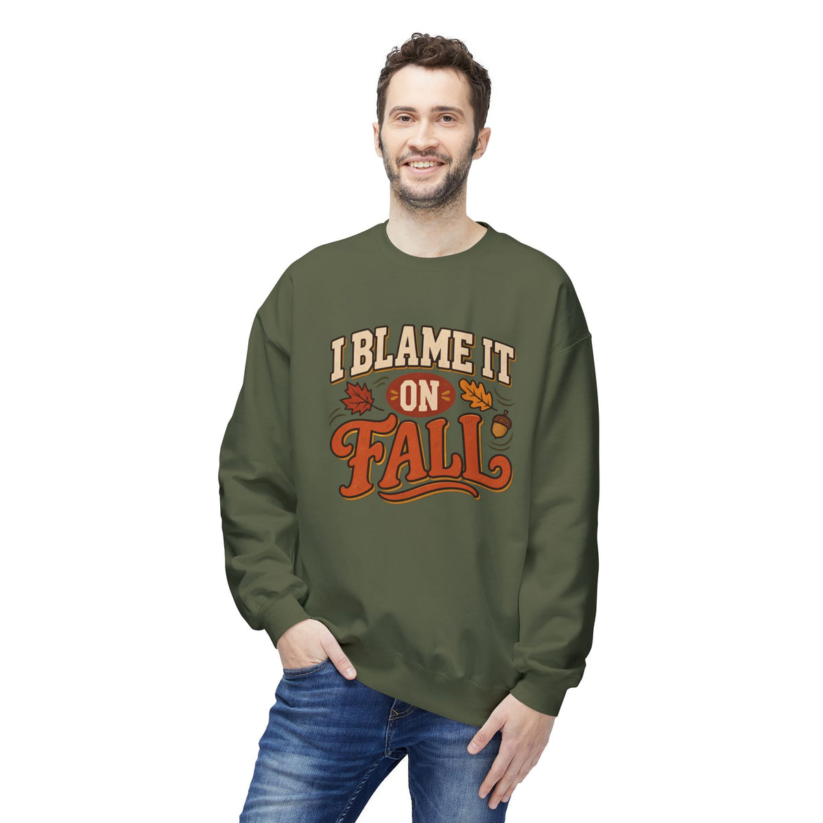 "I Blame It On Fall" Cozy Autumn / Fall Pullover