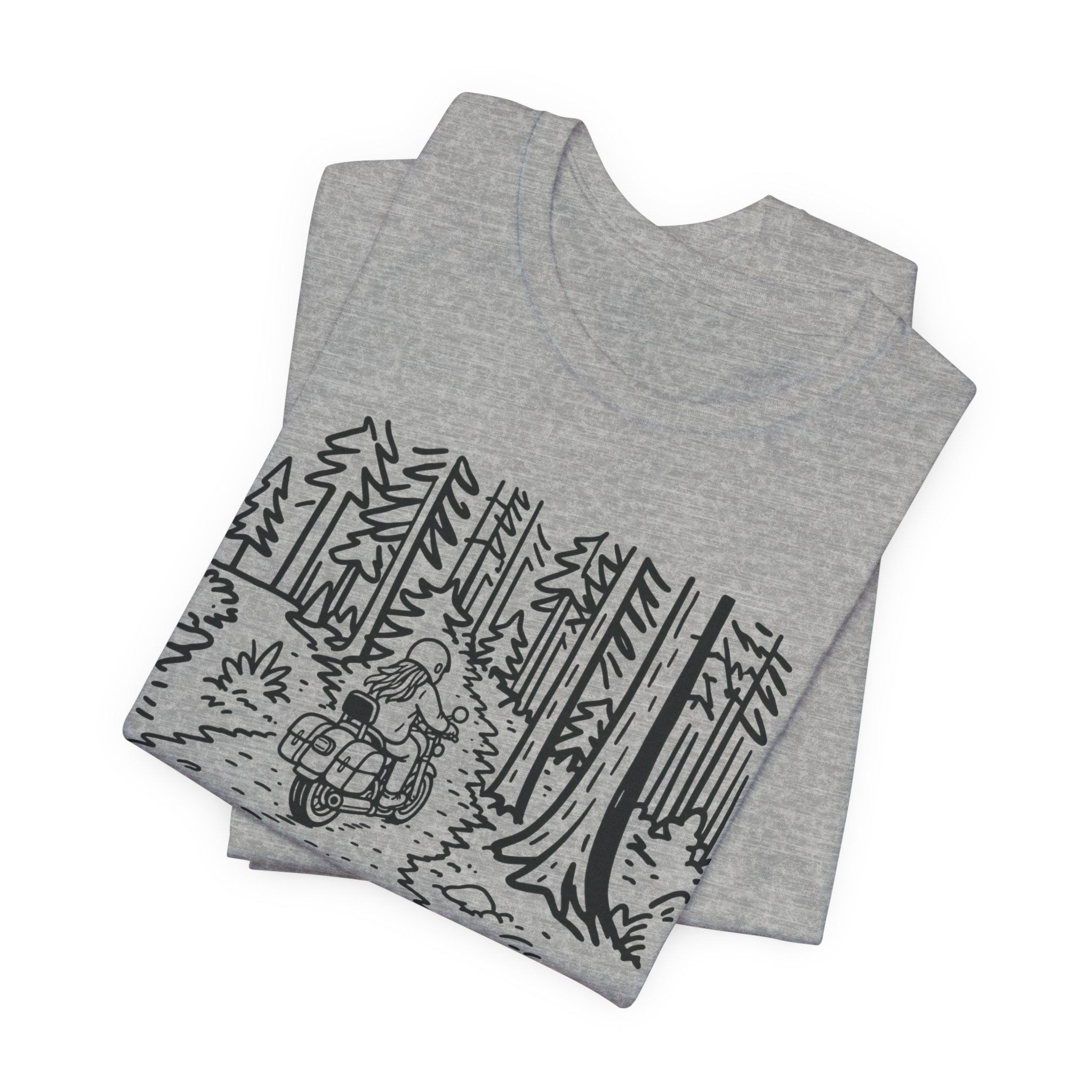 Nature Just Hits Differently - Motorcycle Female Graphic Tee