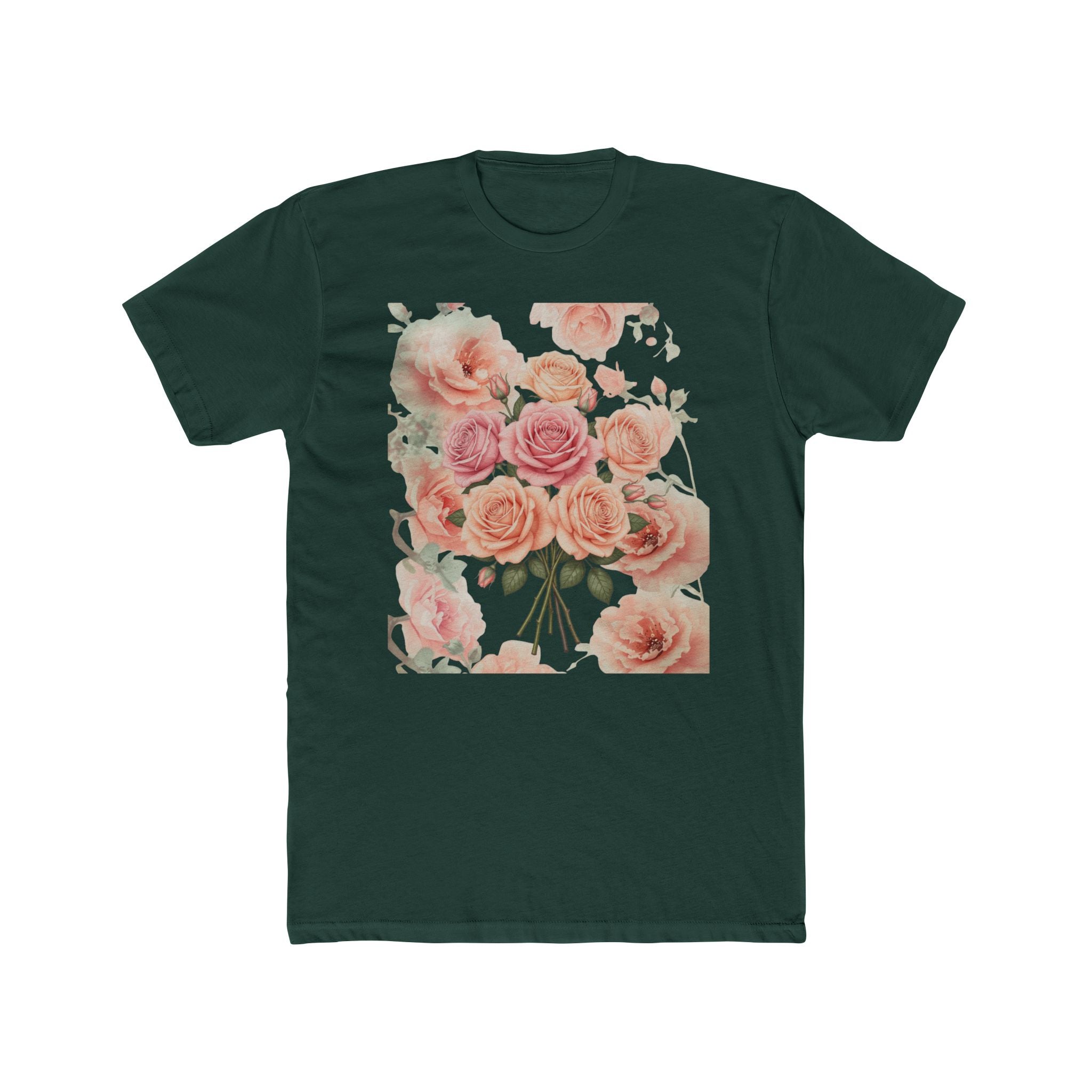 Soft Pink Vintage Flower Tee