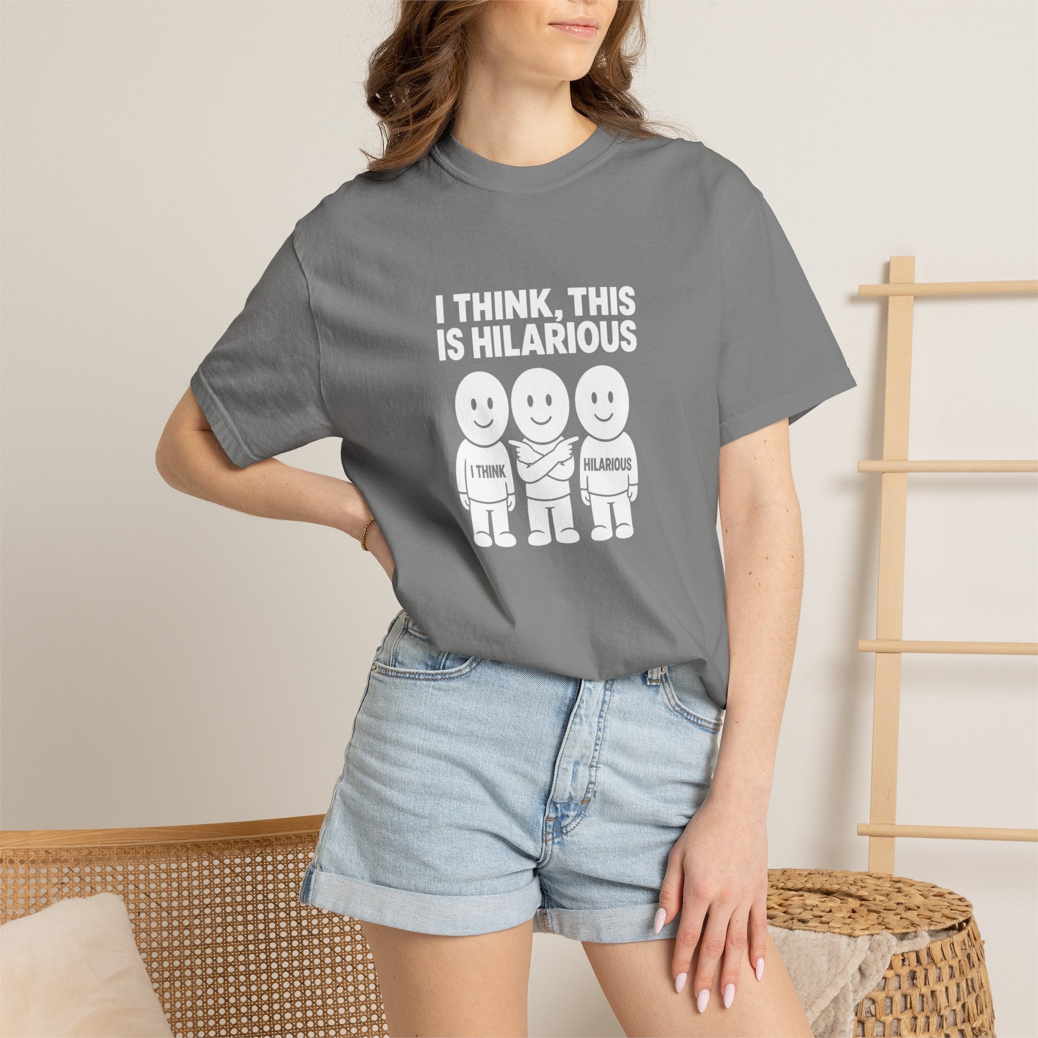 "I Think This Is Hilarious" Funny Stick Figure Tee