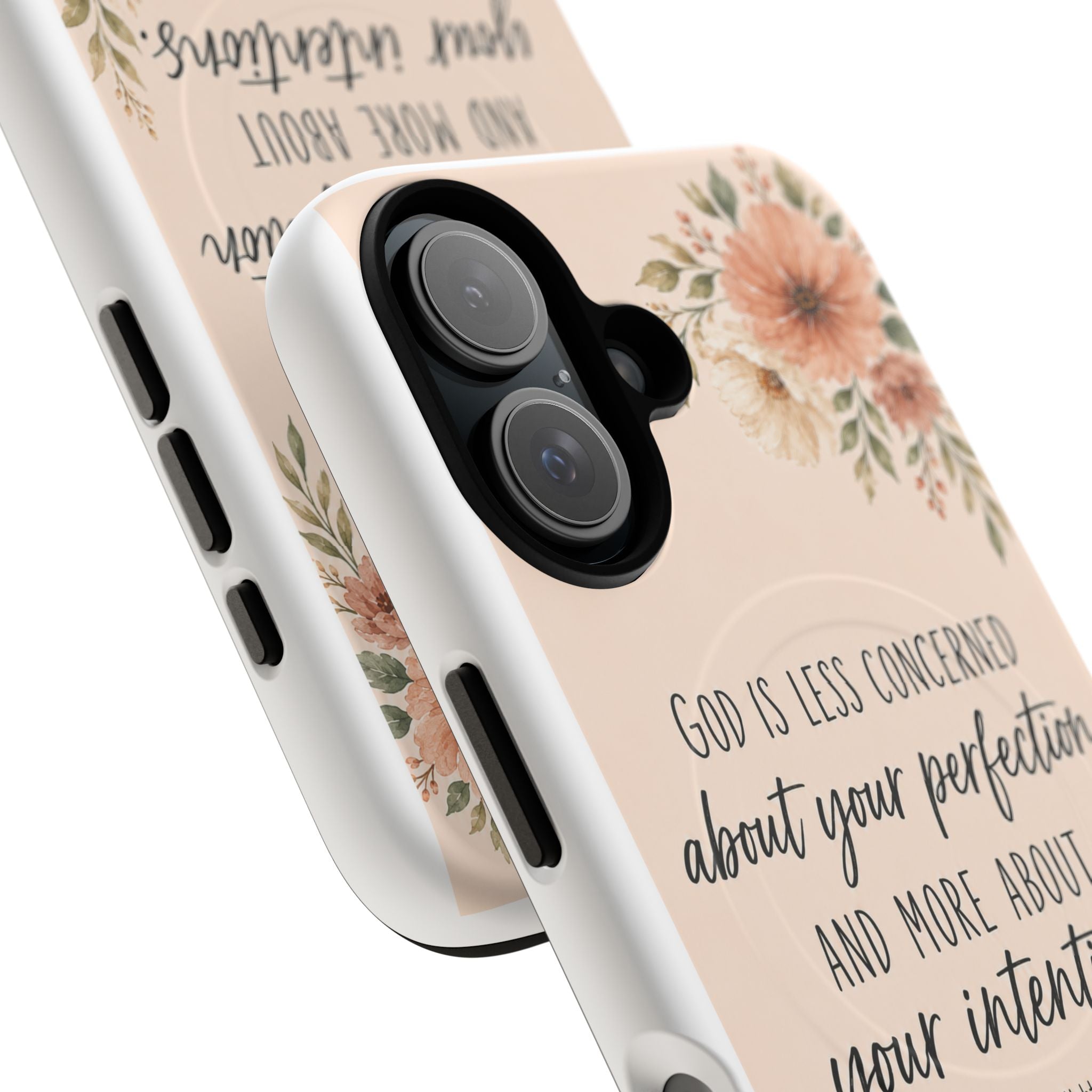 "God is less concerned about your perfection" Tough Magnetic Case