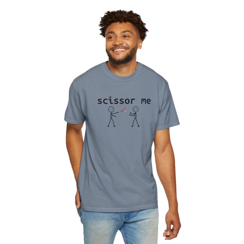 Scissor Me T-Shirt — Funny Stick Figure Adult Tee