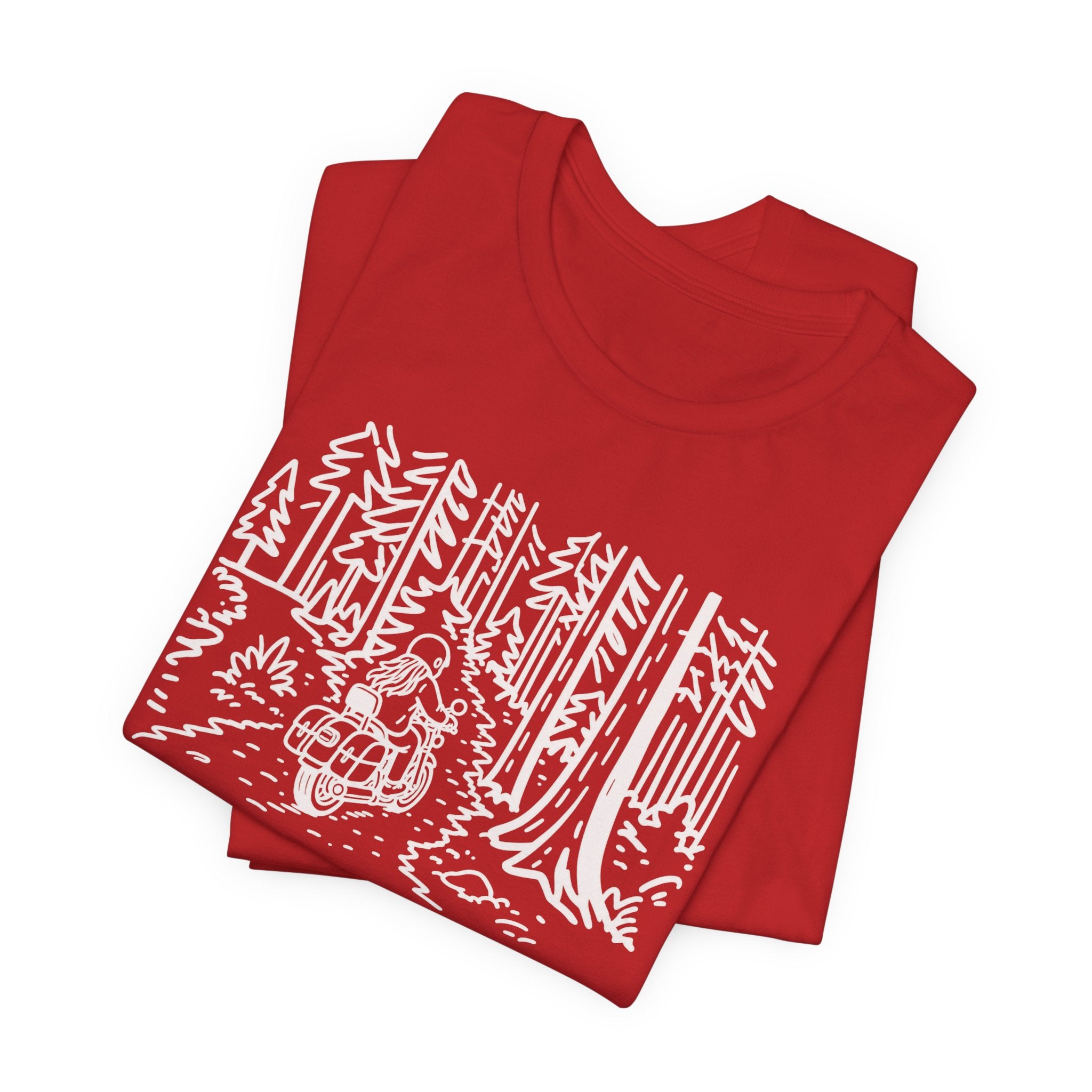 Nature Just Hits Differently - Motorcycle Female Graphic Tee