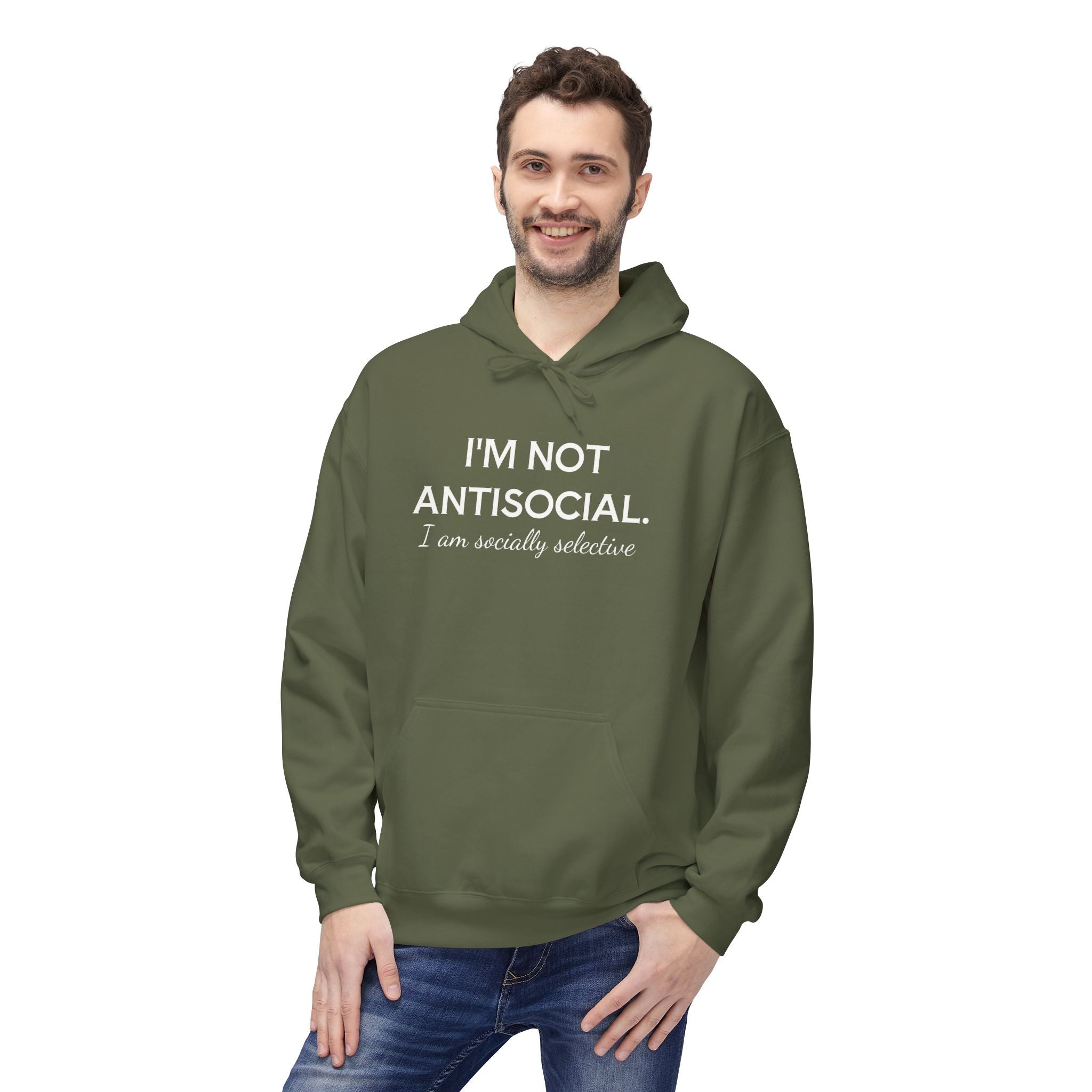 I'm Not AntiSocial - Fleece Hoodie
