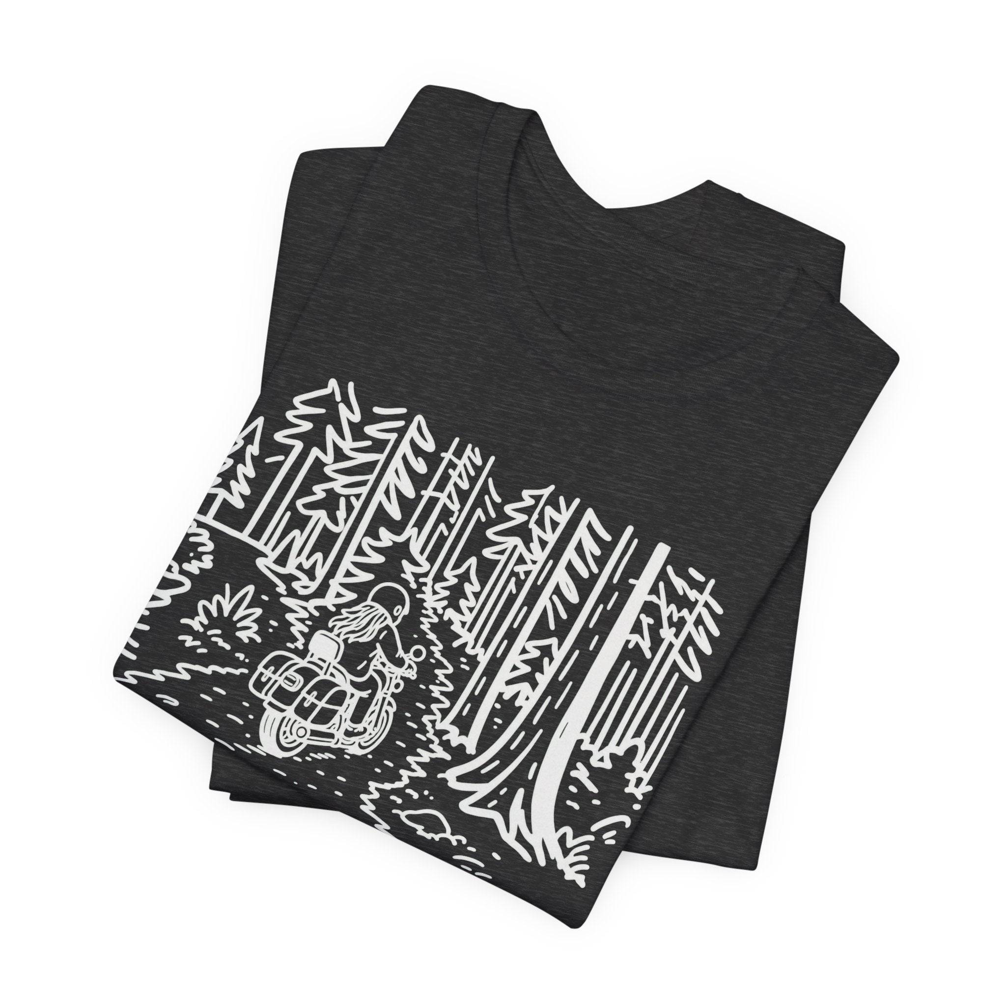 Nature Just Hits Differently - Motorcycle Female Graphic Tee