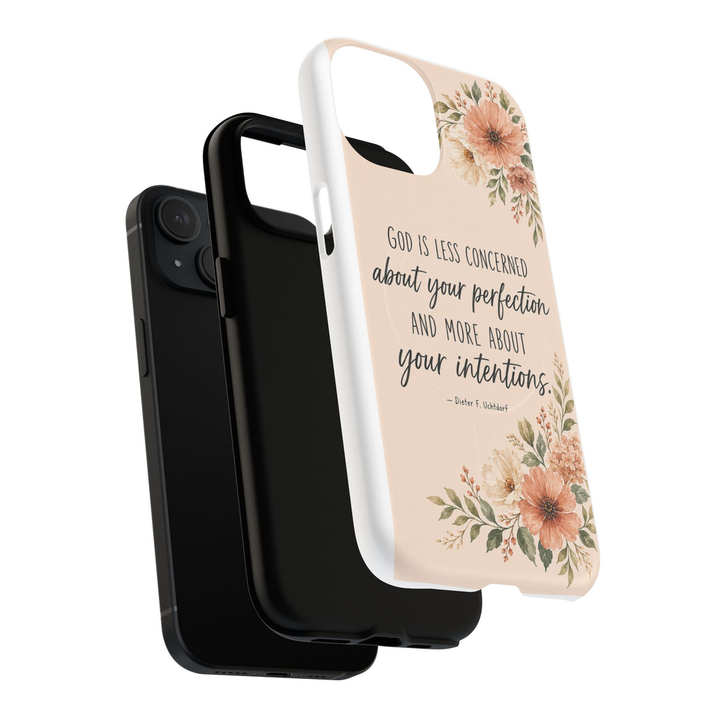 "God is less concerned about your perfection" Tough Magnetic Case