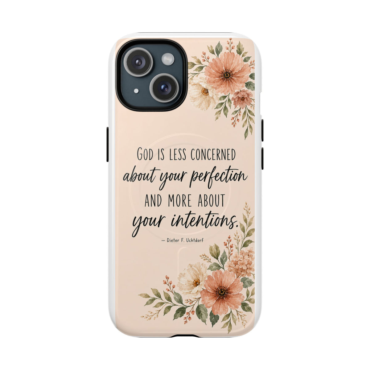 "God is less concerned about your perfection" Tough Magnetic Case