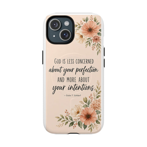 "God is less concerned about your perfection" Tough Magnetic Case
