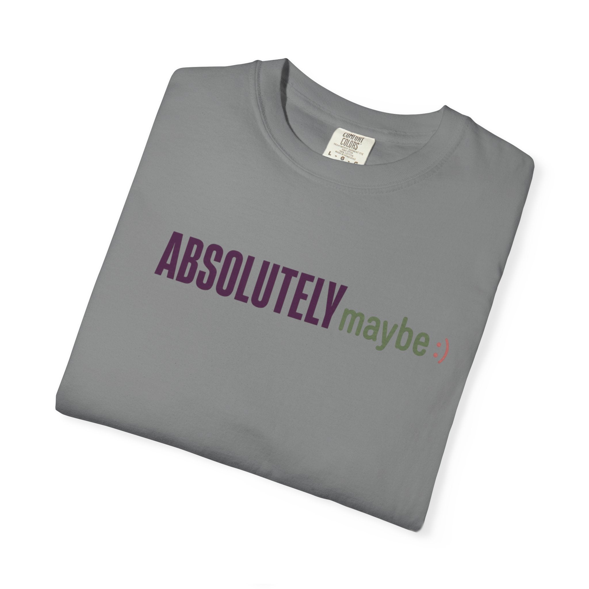 Absolutelymaybe Logo Minimal Graphic Tee
