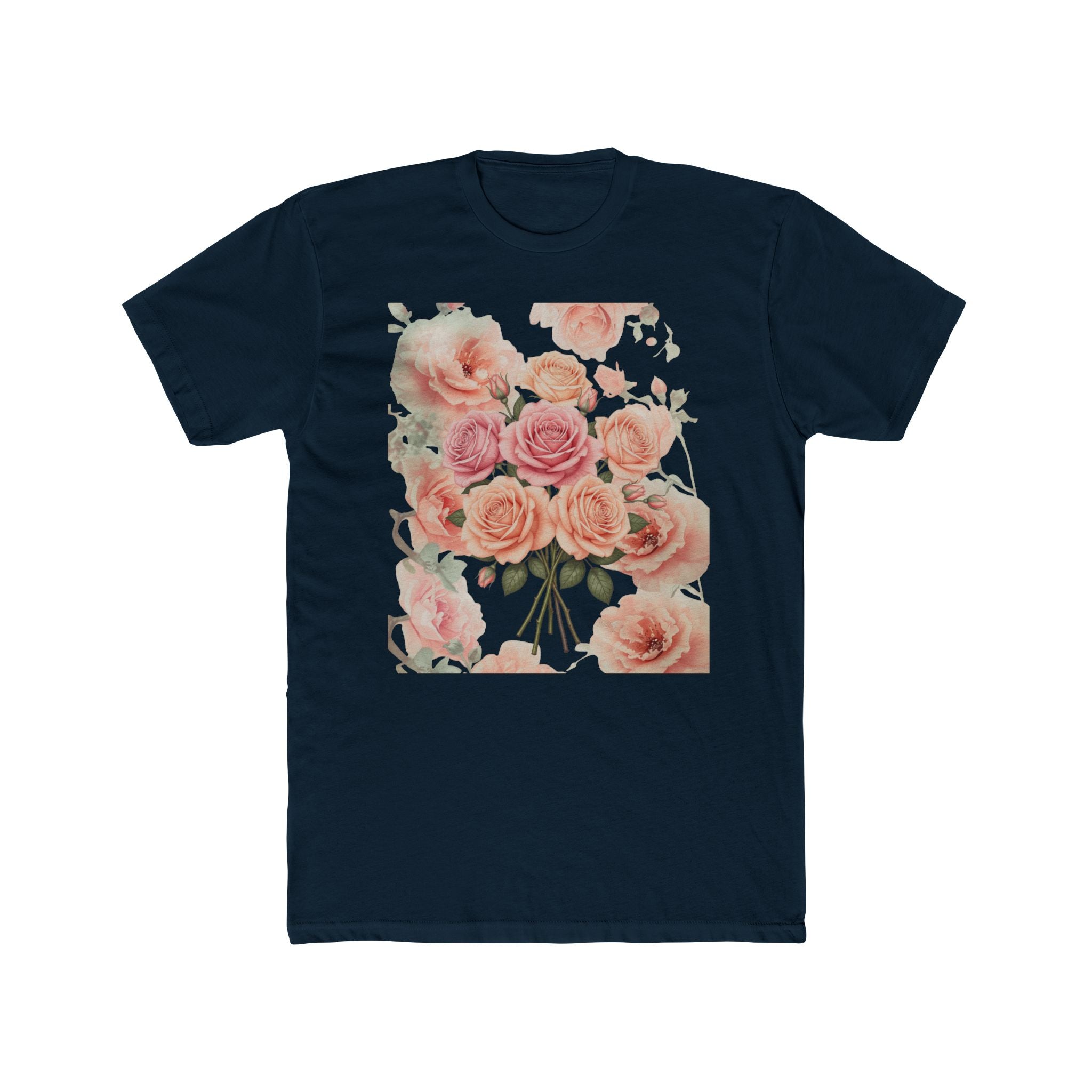 Soft Pink Vintage Flower Tee