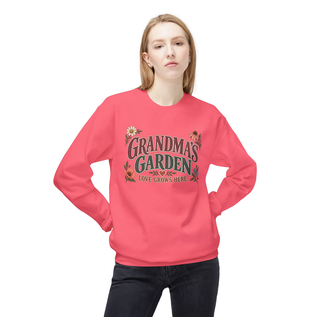 Grandma's Garden 'Love Grows Here' Floral Crewneck