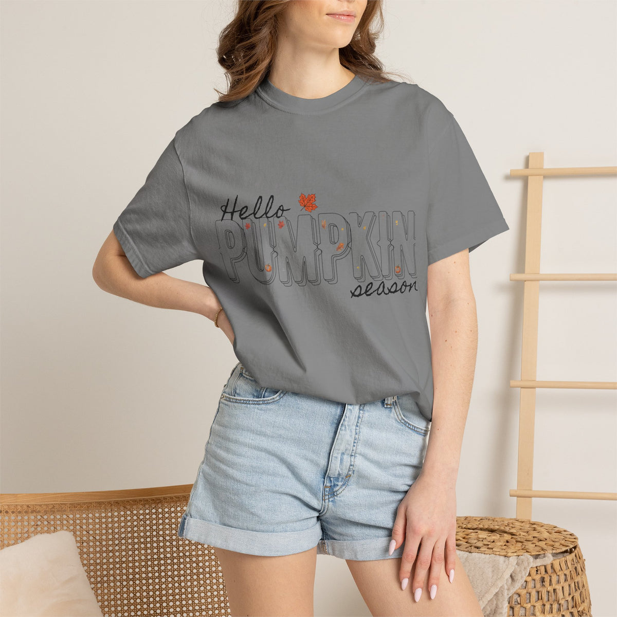 "Hello Pumpkin Season" Fall Graphic Tee