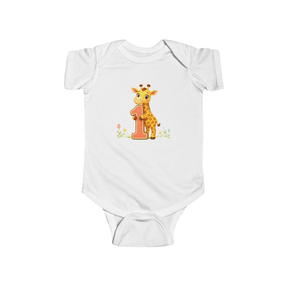 1st Birthday - Baby Giraffe Onesie