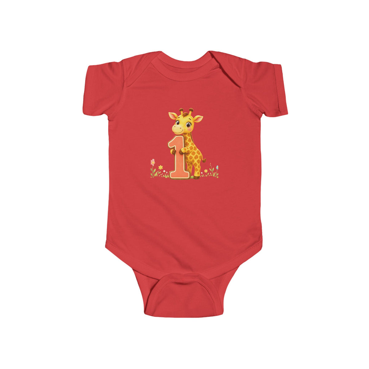 1st Birthday - Baby Giraffe Onesie