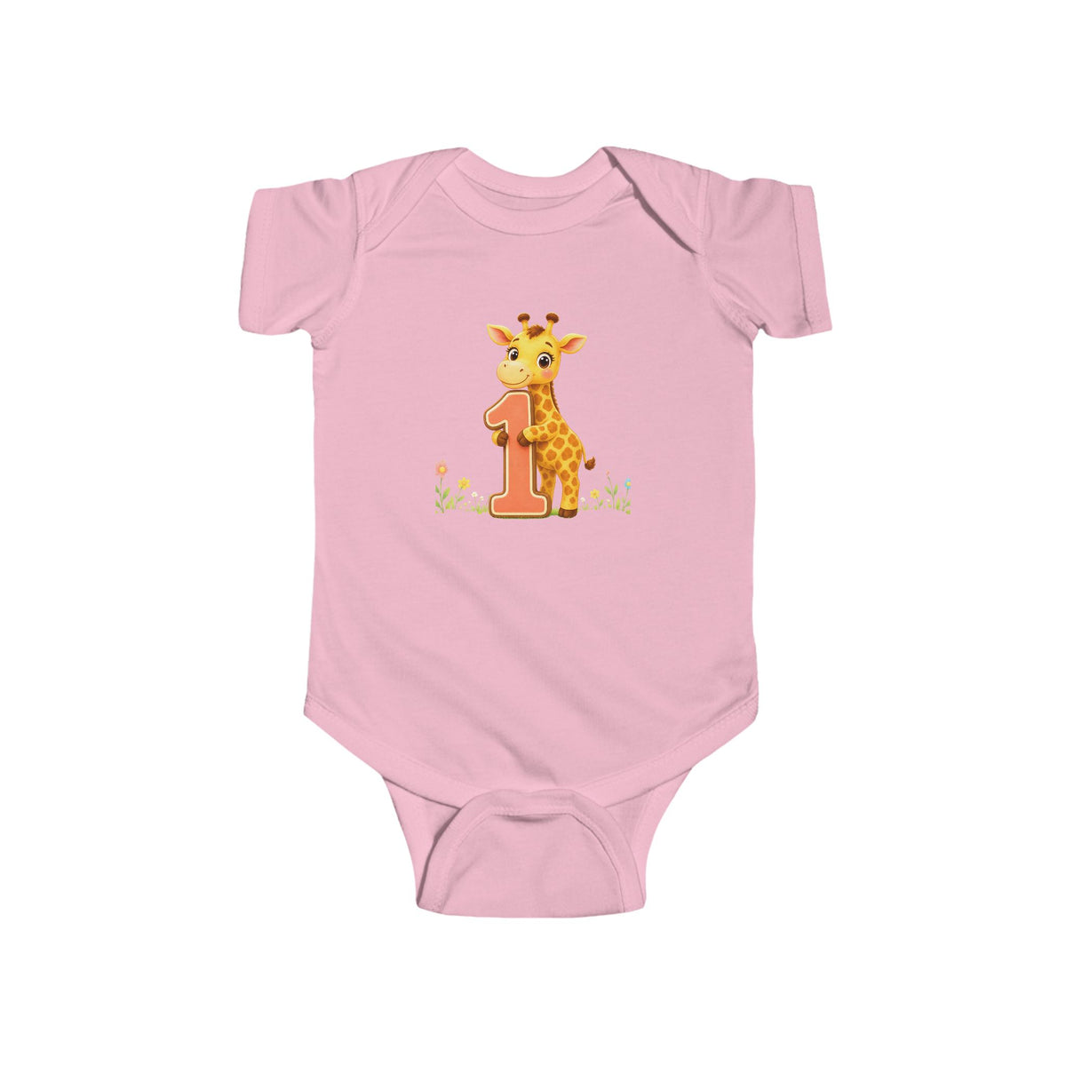 1st Birthday - Baby Giraffe Onesie
