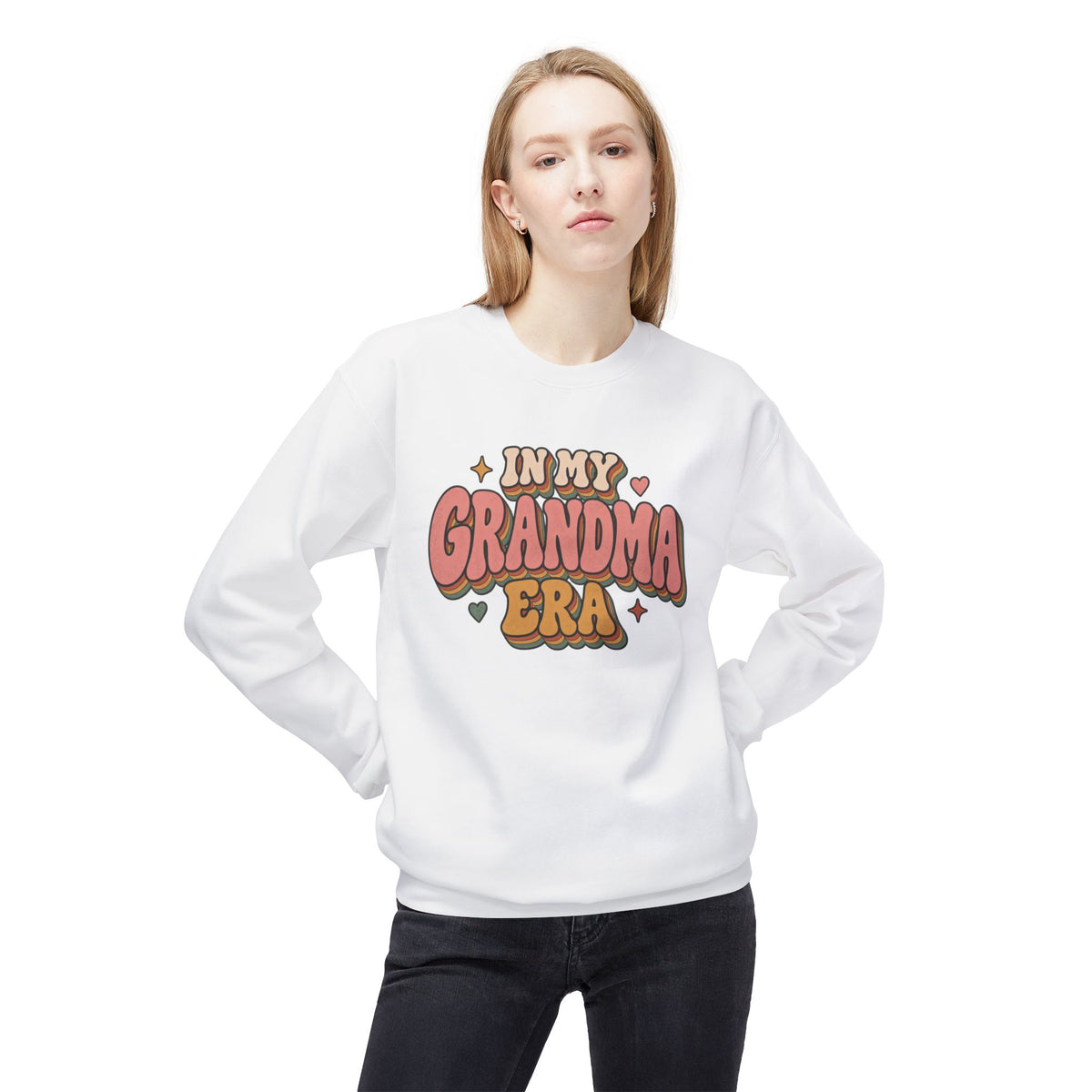 "In My Grandma Era" Cozy Vintage Grandma Crewneck