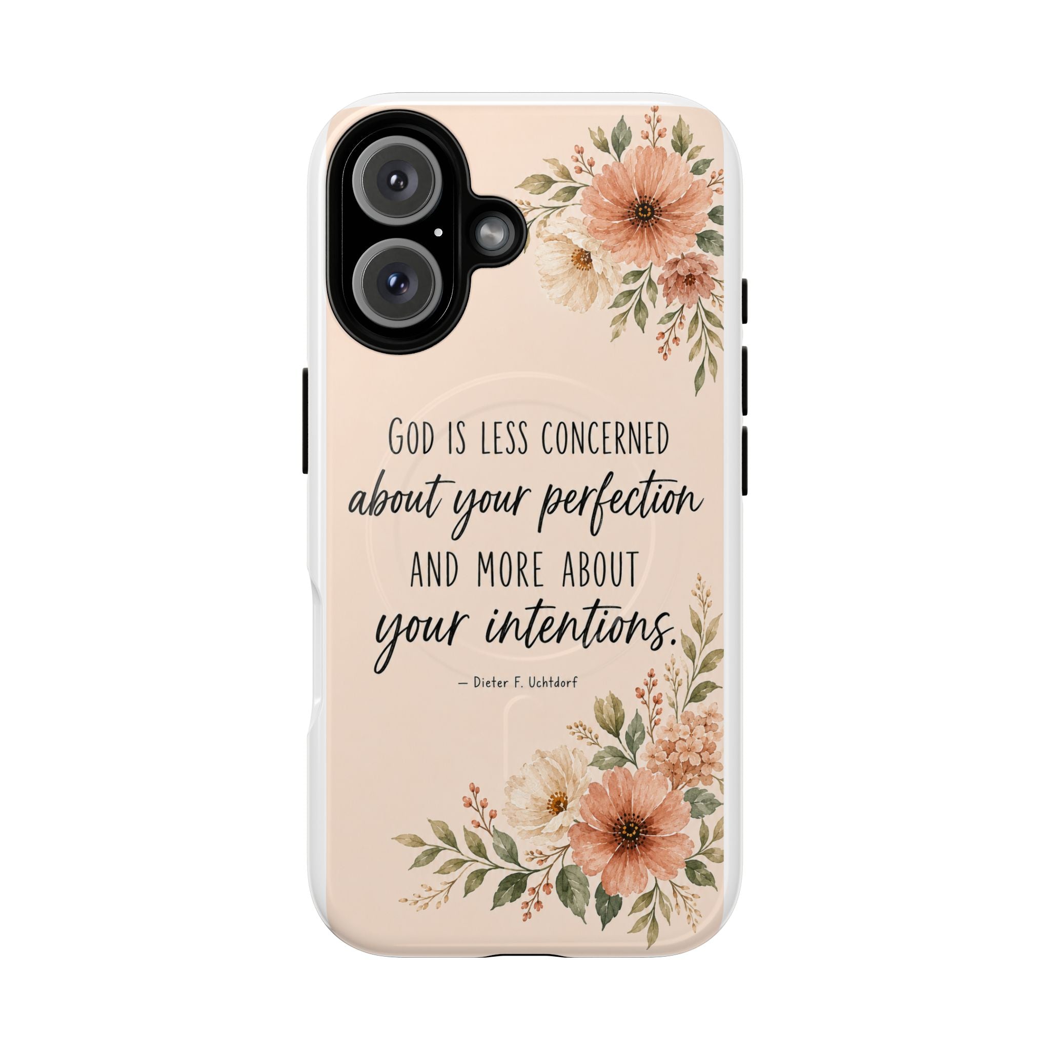 "God is less concerned about your perfection" Tough Magnetic Case