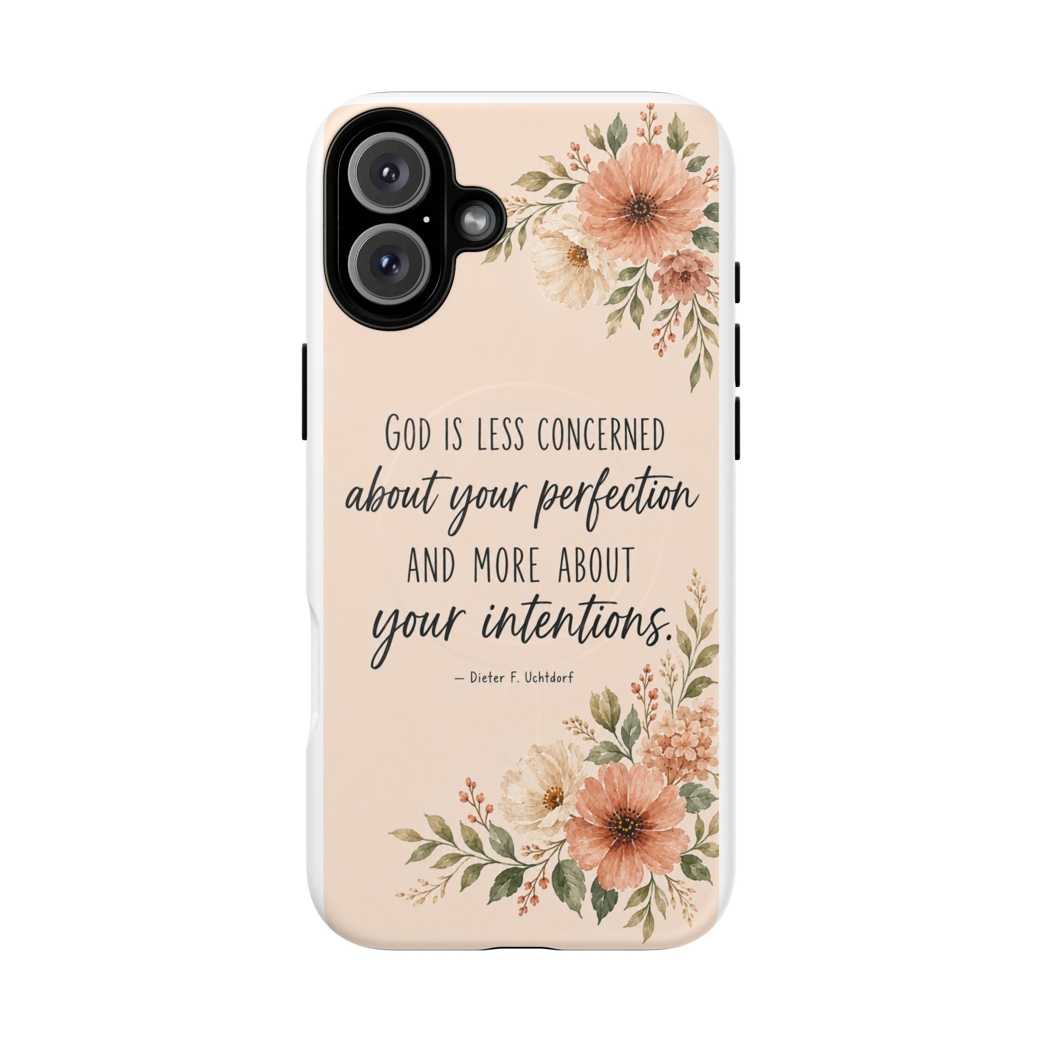 "God is less concerned about your perfection" Tough Magnetic Case