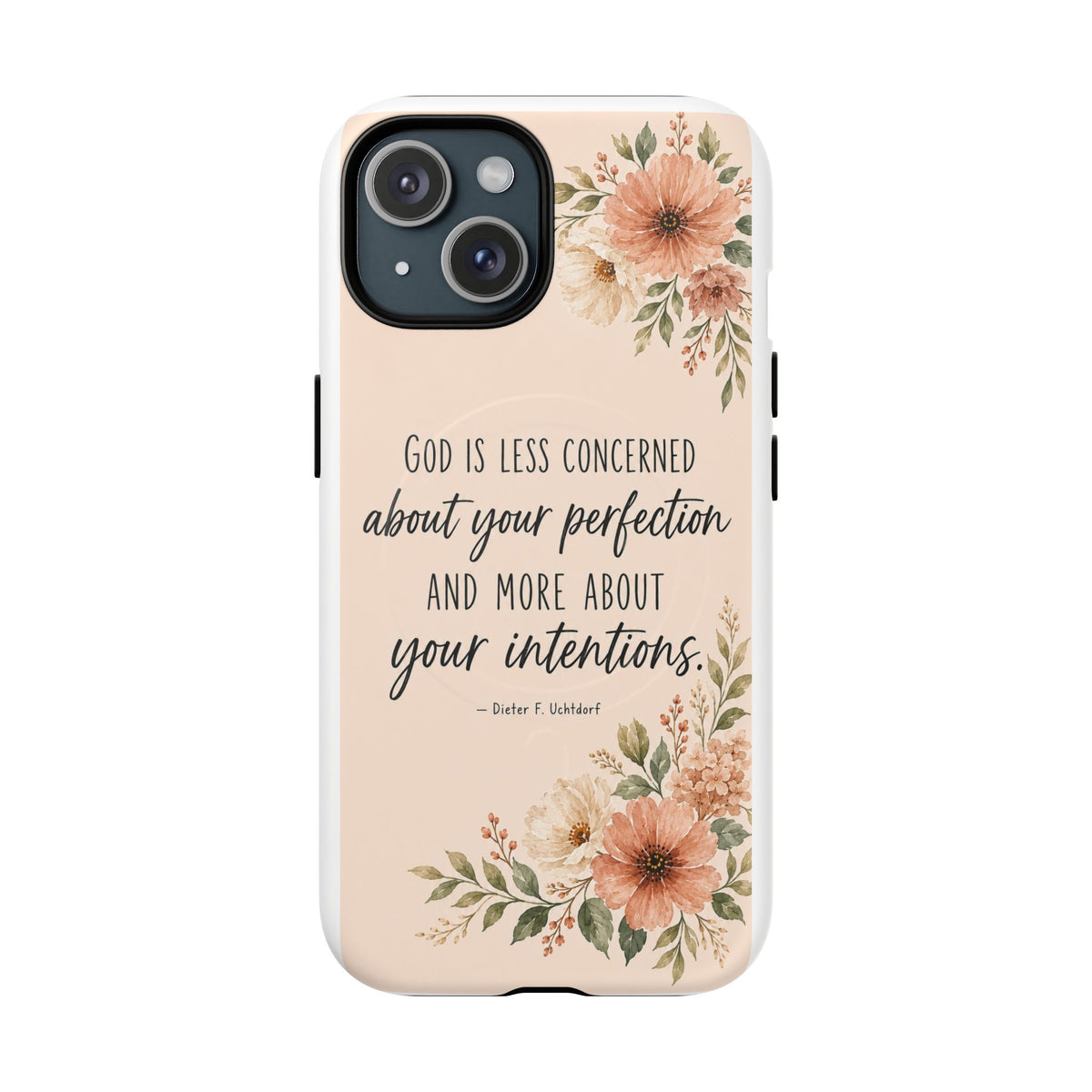 "God is less concerned about your perfection" Tough Magnetic Case