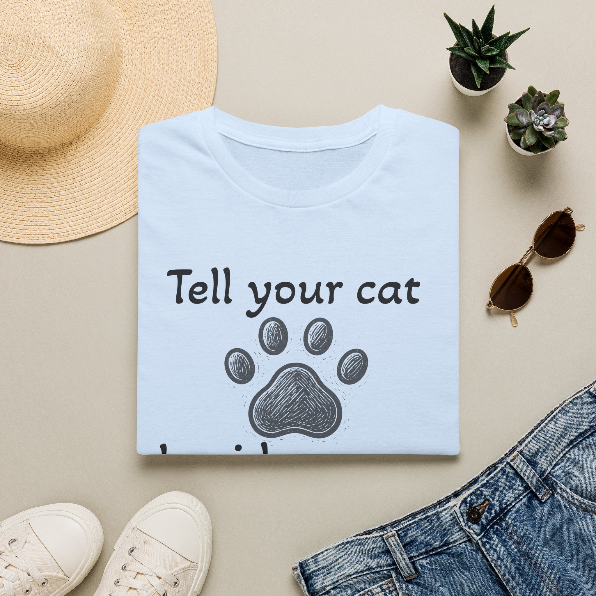 Cute Paw Print Kitten Lover Tee