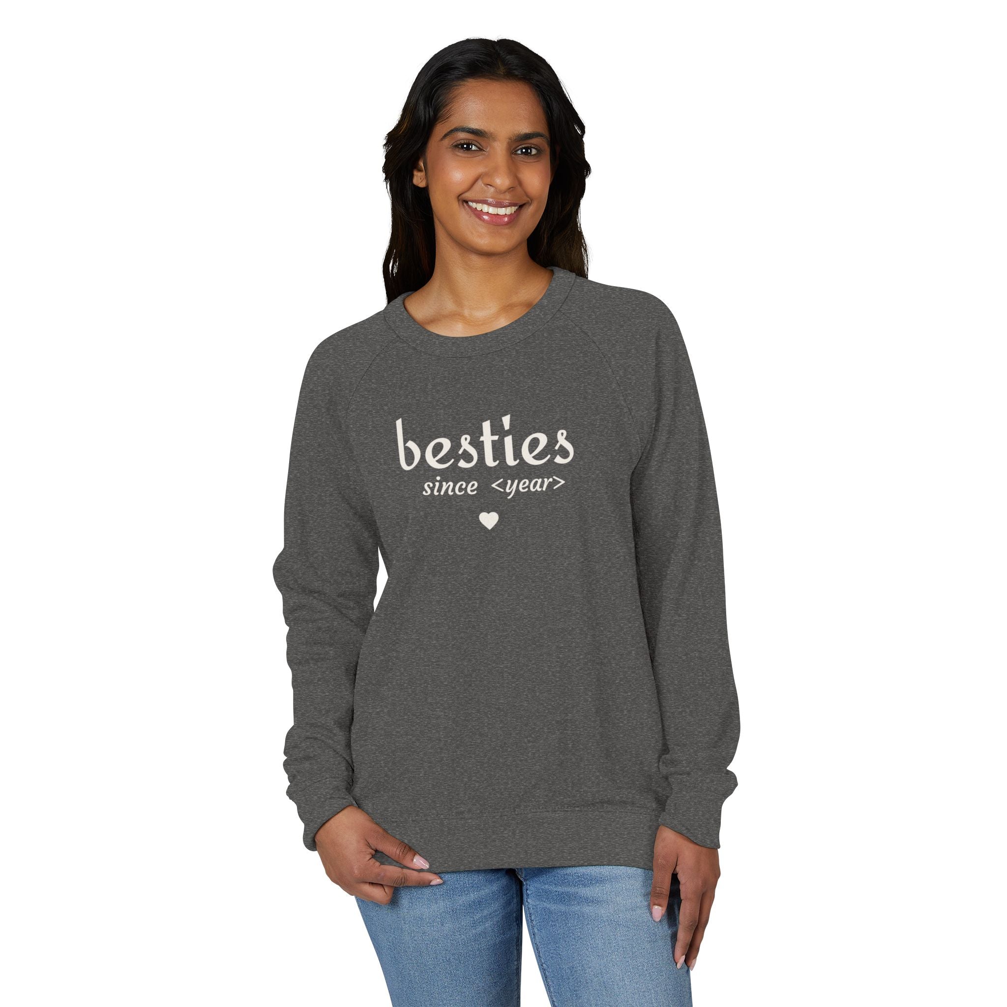 Besties Since <year> Crewneck Sweatshirt — Friendship Gift Pullover