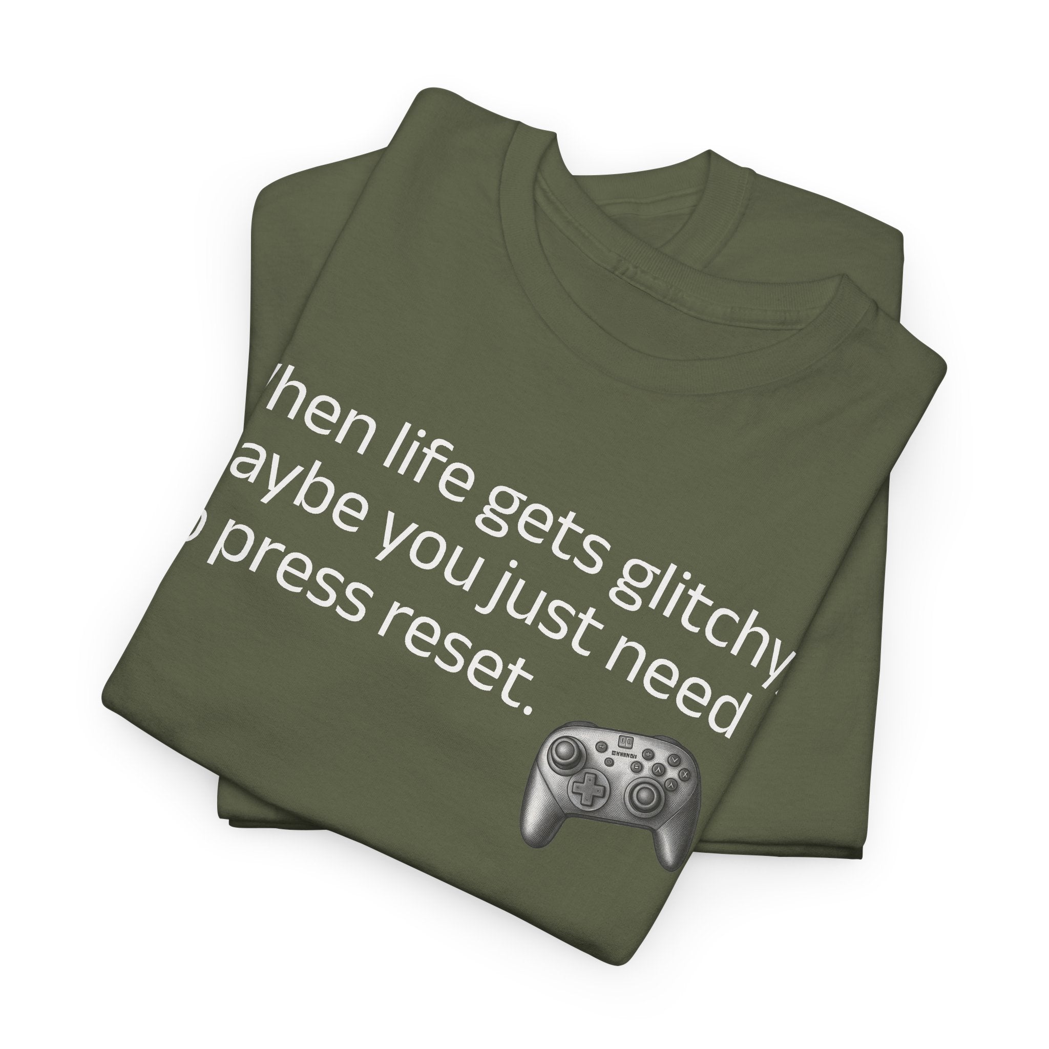 When Life Gets Glitchy Gamer Tee