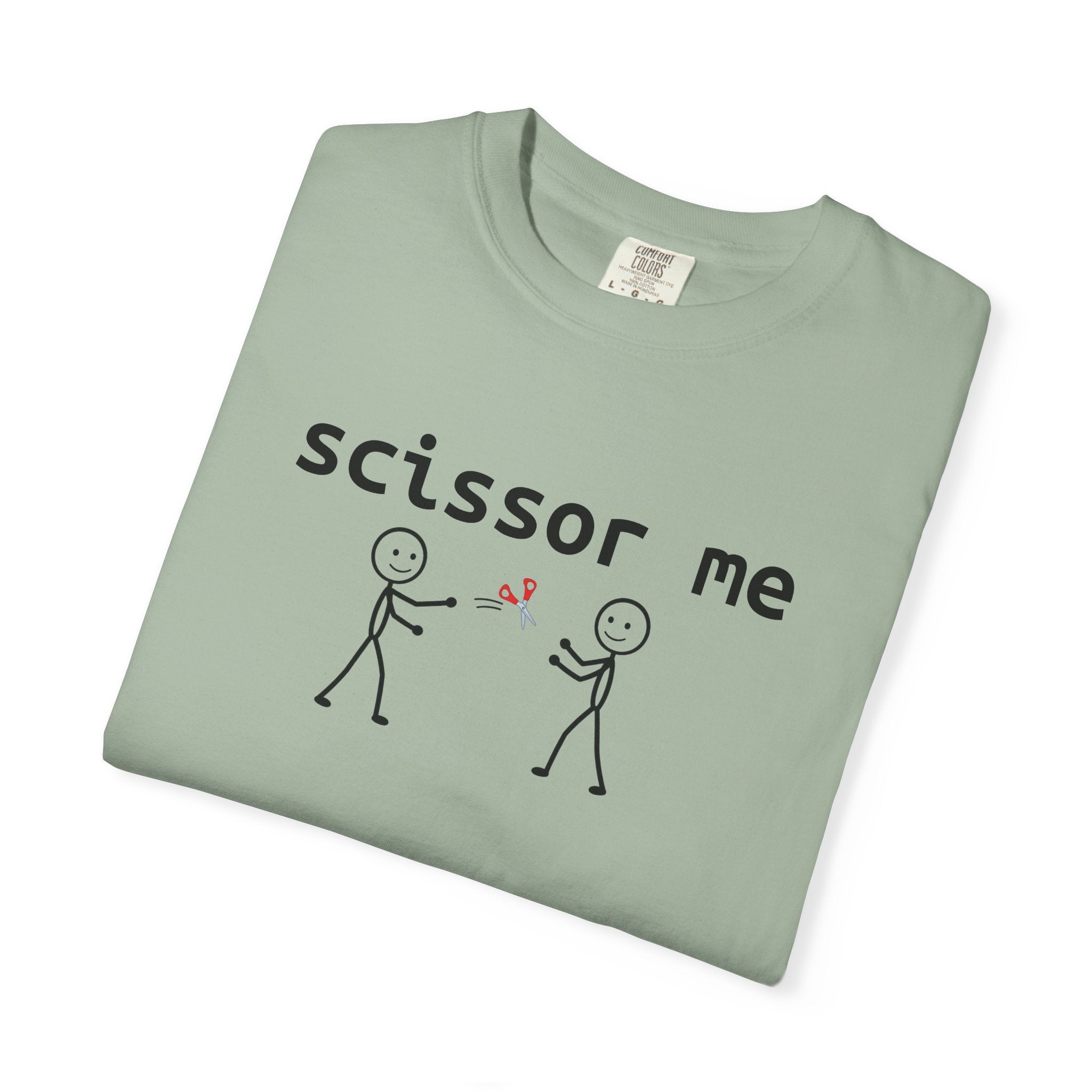 Scissor Me T-Shirt — Funny Stick Figure Adult Tee