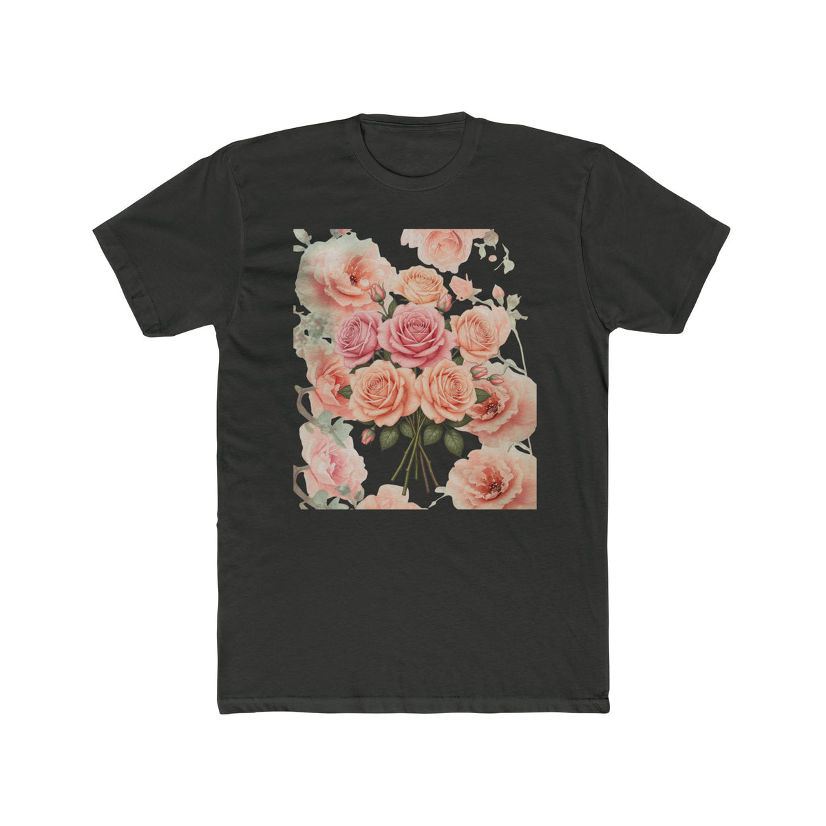 Soft Pink Vintage Flower Tee