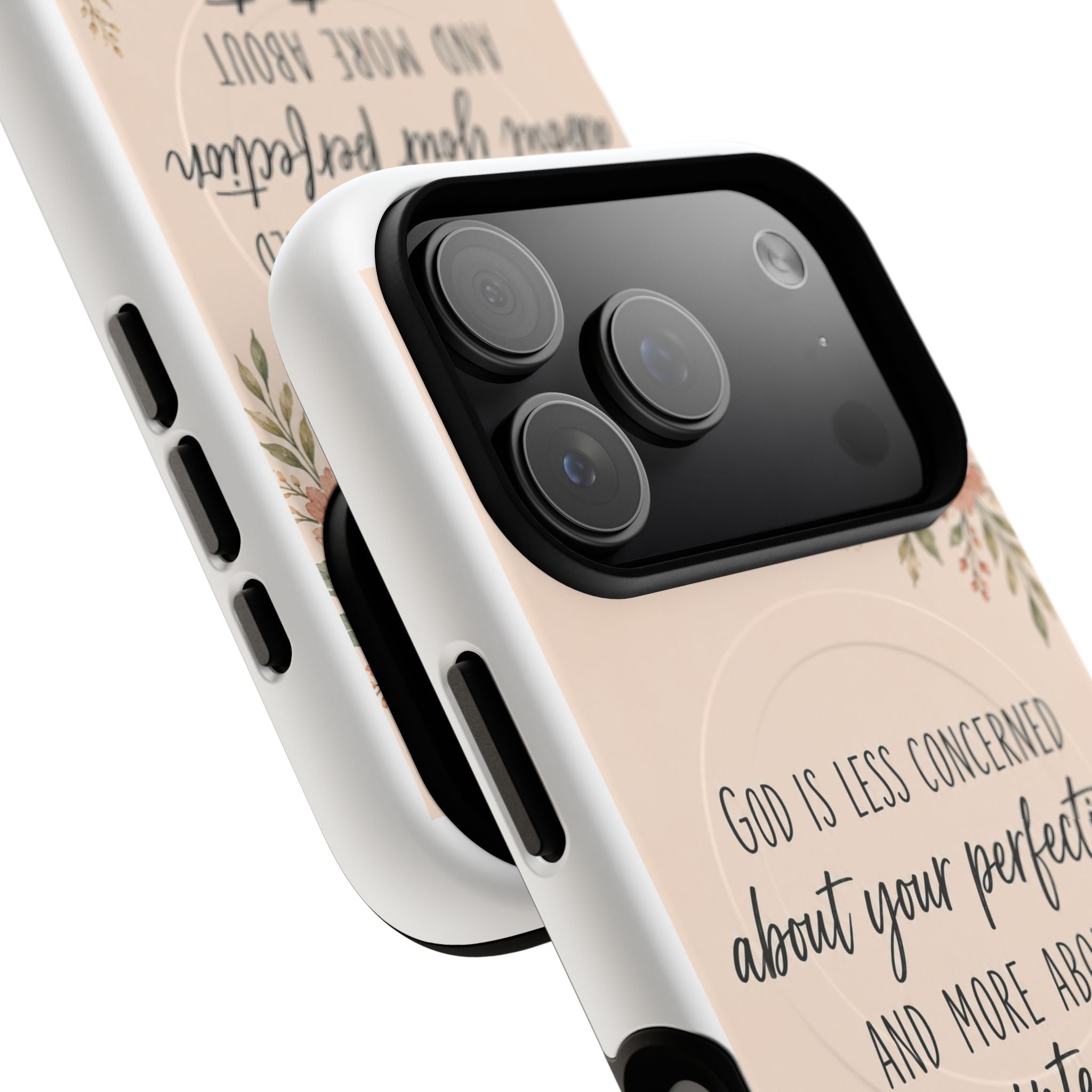 "God is less concerned about your perfection" Tough Magnetic Case