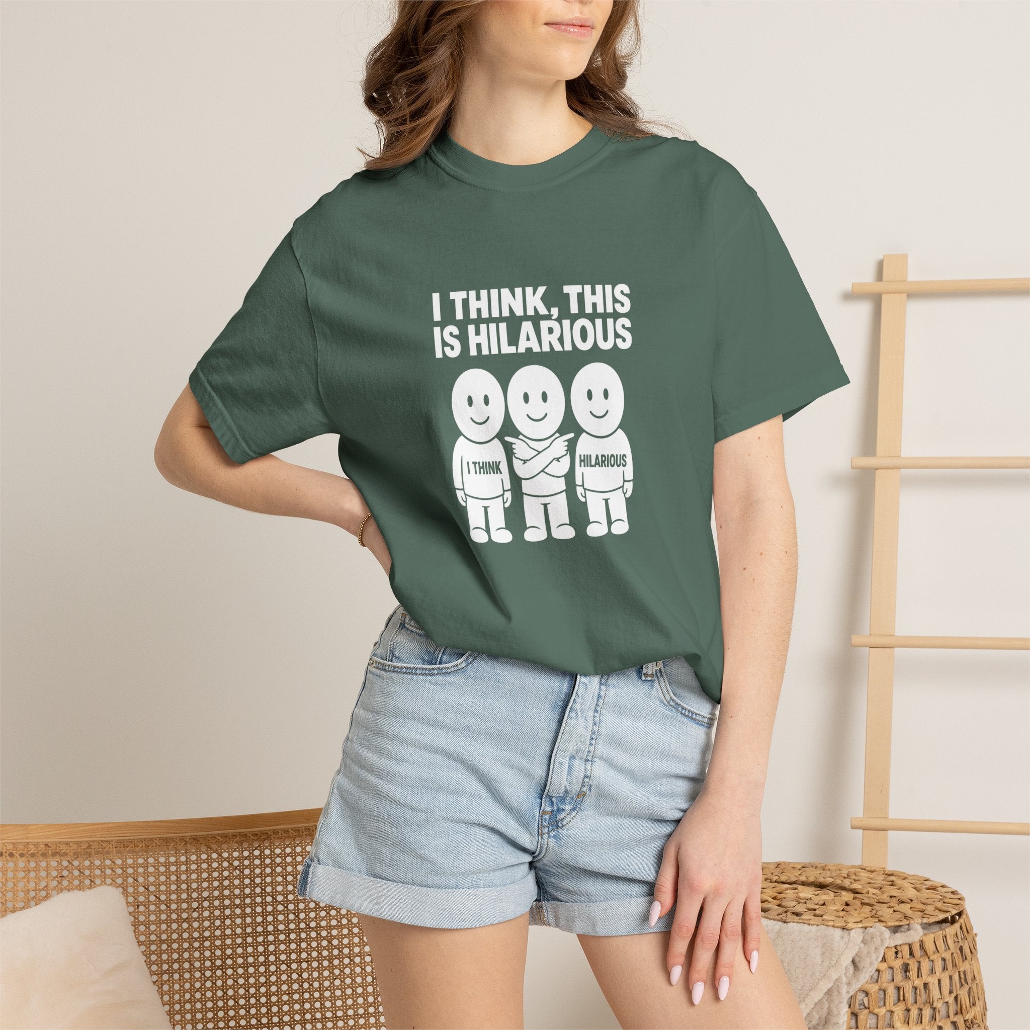 "I Think This Is Hilarious" Funny Stick Figure Tee