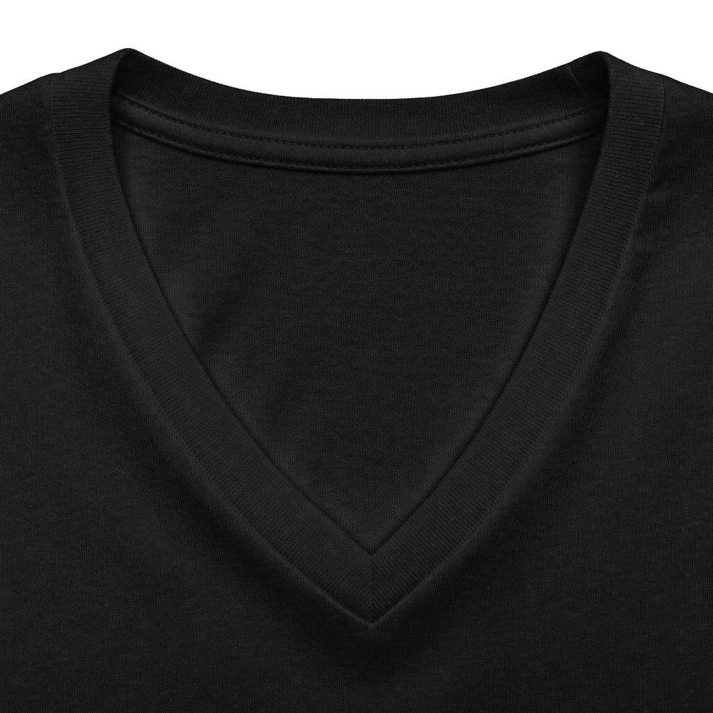 "The Tired Mom" - Red Haired Skeleton V-Neck Graphic Tee
