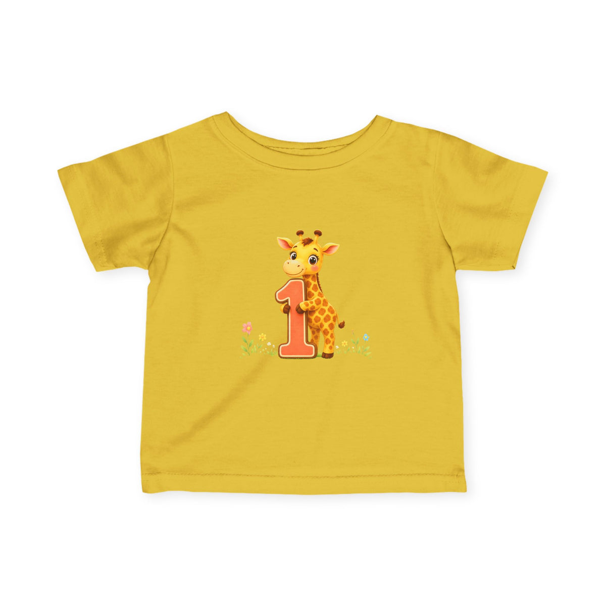 1st Birthday - Baby Giraffe Infant Tee
