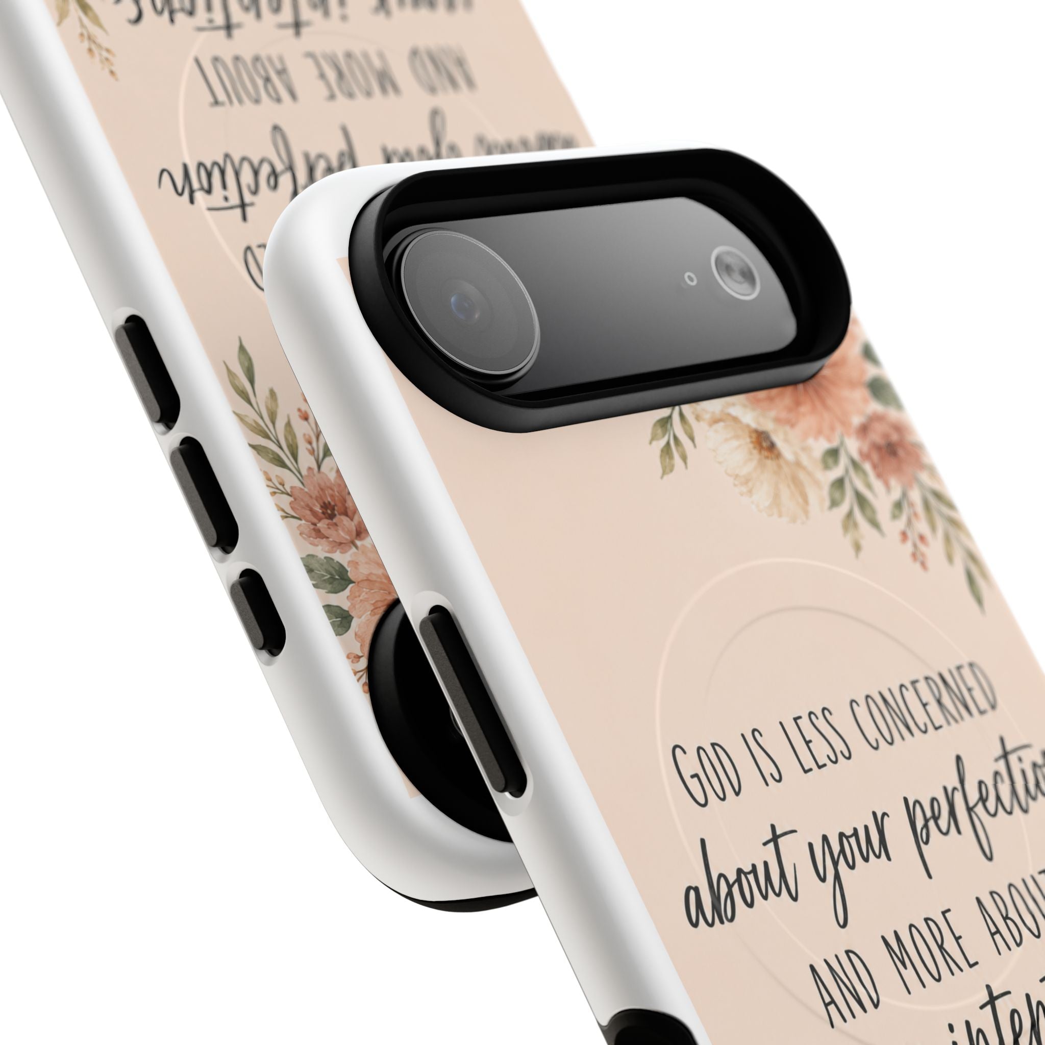 "God is less concerned about your perfection" Tough Magnetic Case